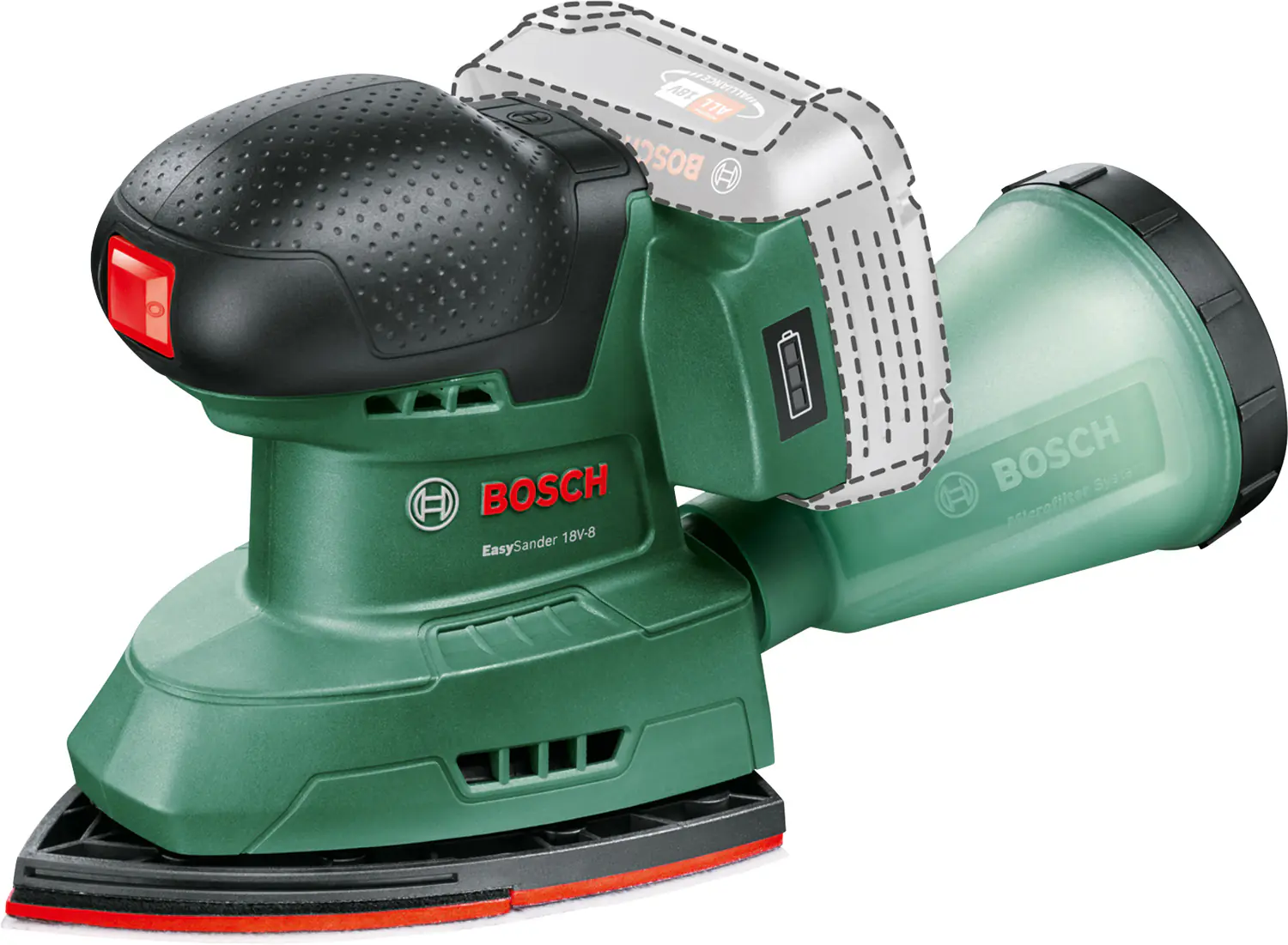 Bosch Akku-Multischleifer Easy Sander 18V-8 Solo Bosch Akku-Multischleifer Easy Sander 18V-8 Solo