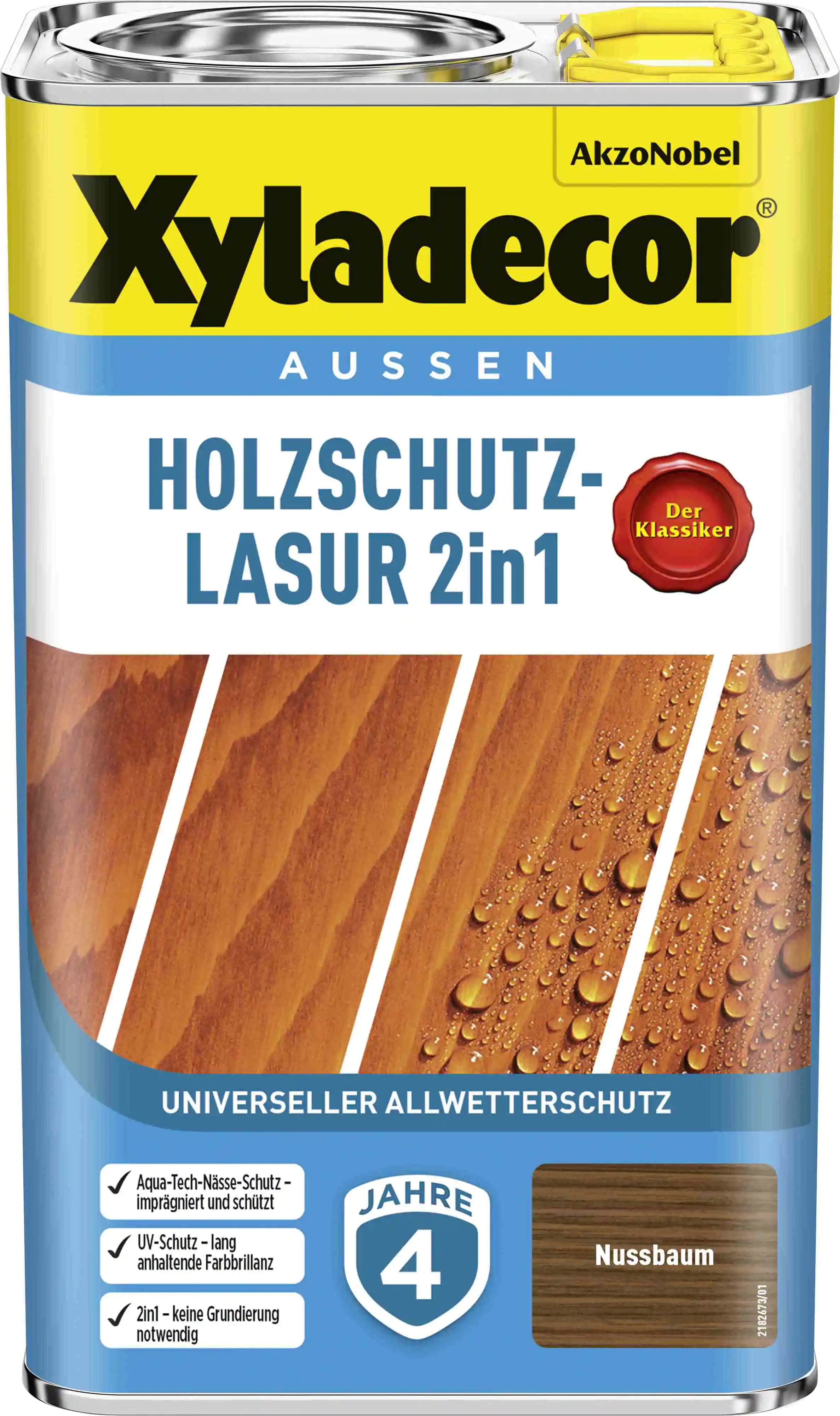 Xyladecor Holzschutzlasur 2,5 L nussbaum