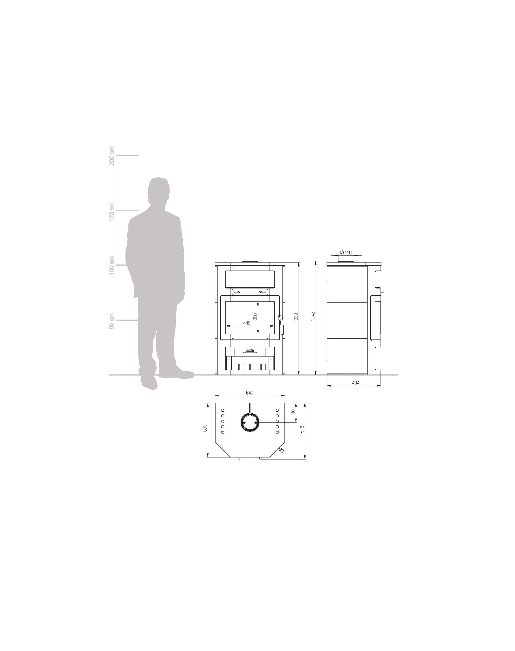 Thermia Kaminofen Bali Max Naturstein grau 8,5 kW Thermia Kaminofen Bali Max Naturstein grau 8,5 kW