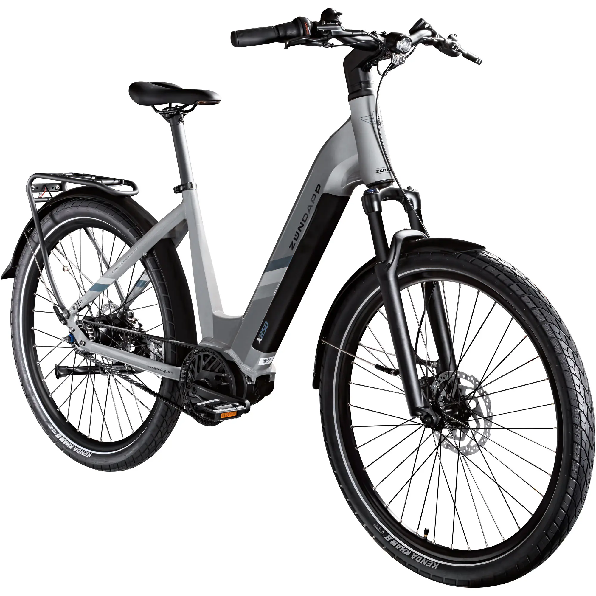 Zündapp E-Bike Trekking X850 Tiefeinsteiger 27,5 Zoll 7-Gang 550 Wh grau