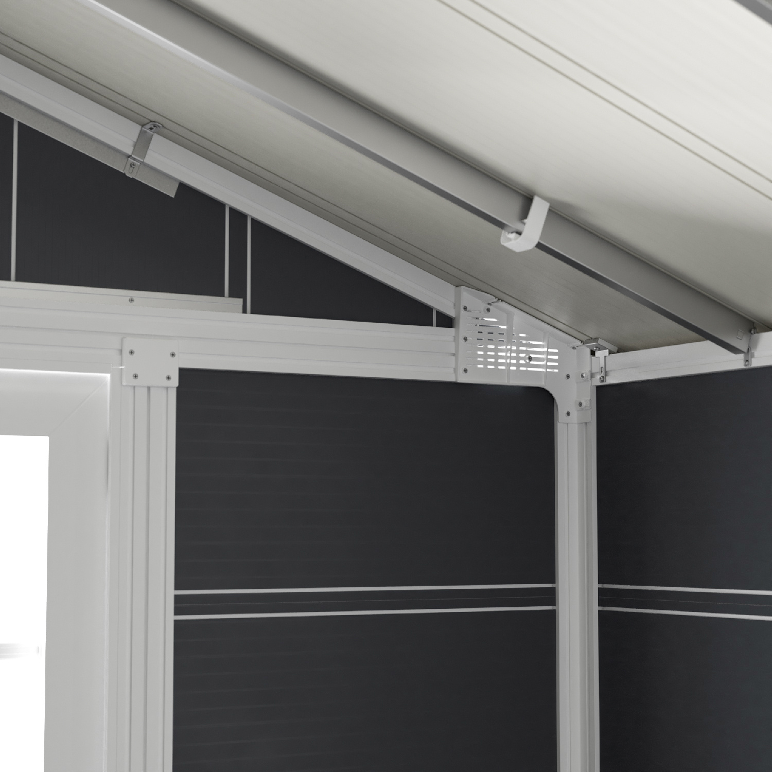 Grosfillex Gartenhaus Deco H 11 370 x 407 cm (inkl. Dachüberstand)