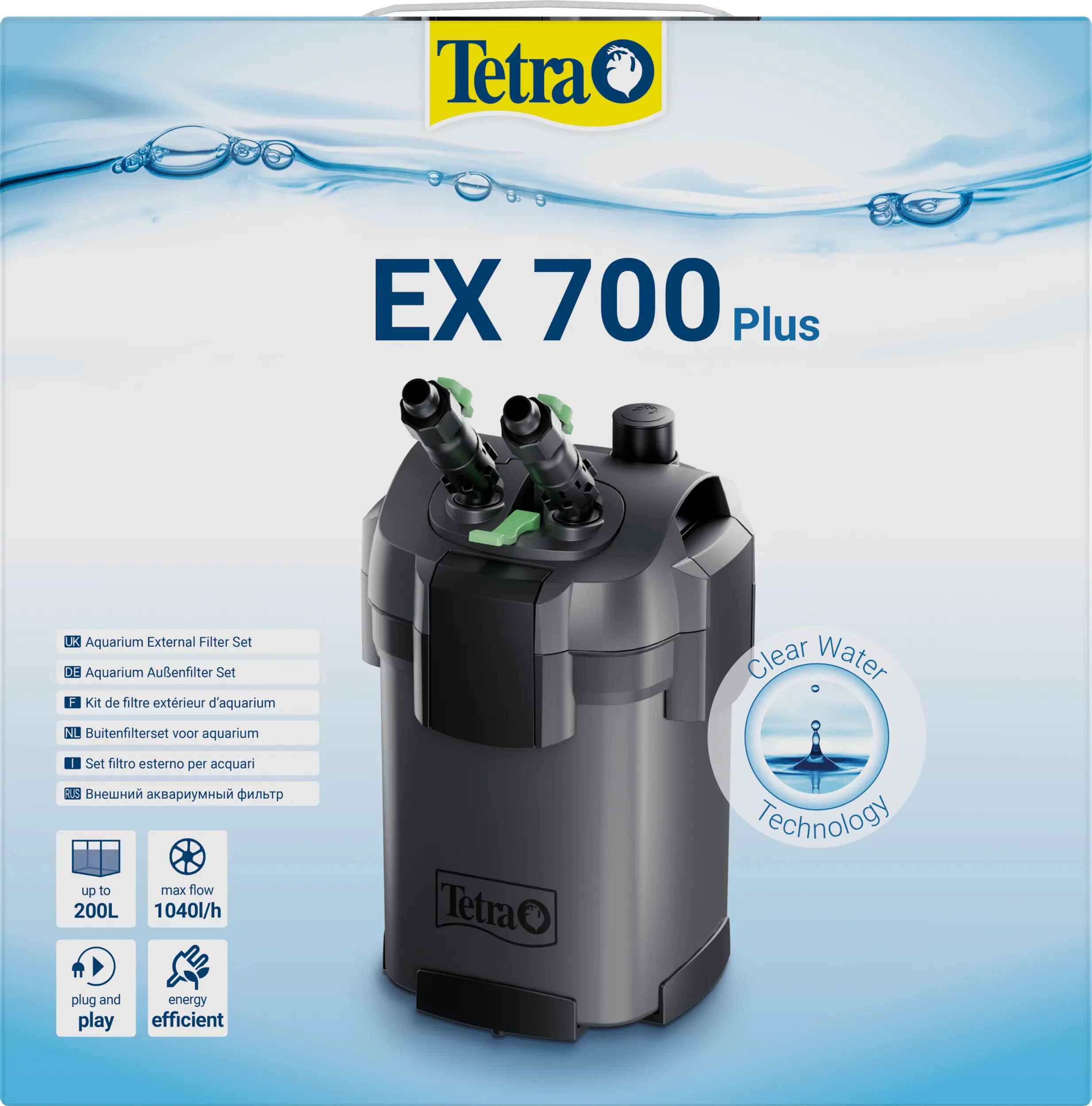 Tetra Außenfilter EX 700 Plus für Aquarien bis 200 l