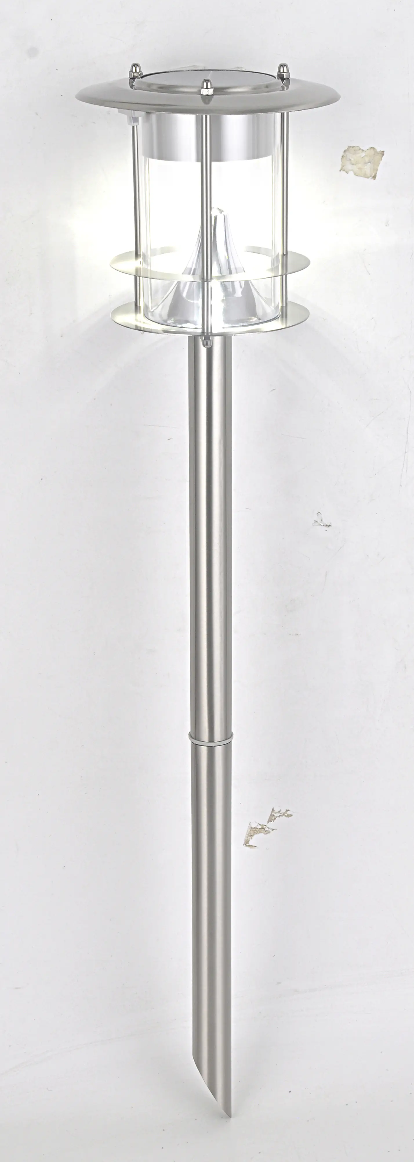 Dapo LED Solar Stehleuchte Dallas mit Erdspieß kaltweiß