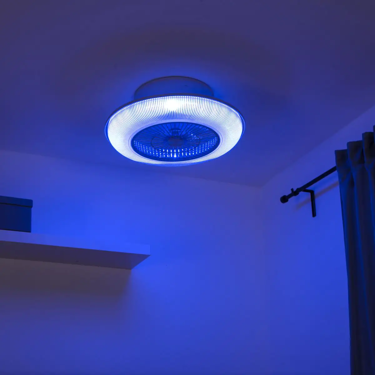 Leuchten Direkt LED Deckenleuchte Dion mit Ventilator Ø 57,5 cm RGB Leuchten Direkt LED Deckenleuchte Dion mit Ventilator Ø 57,5 cm RGB