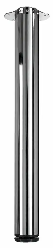 Hettich Design-Tischbein Bonita 7,6 x 72-75 cm verchromt - 1 Stück