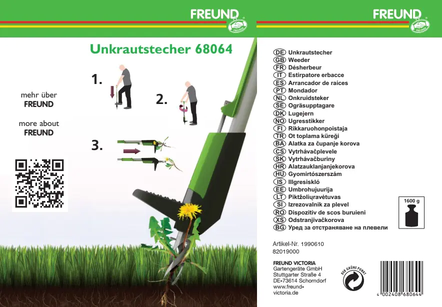 Freund Victoria Unkrautstecher 25 cm Arbeitsbreite