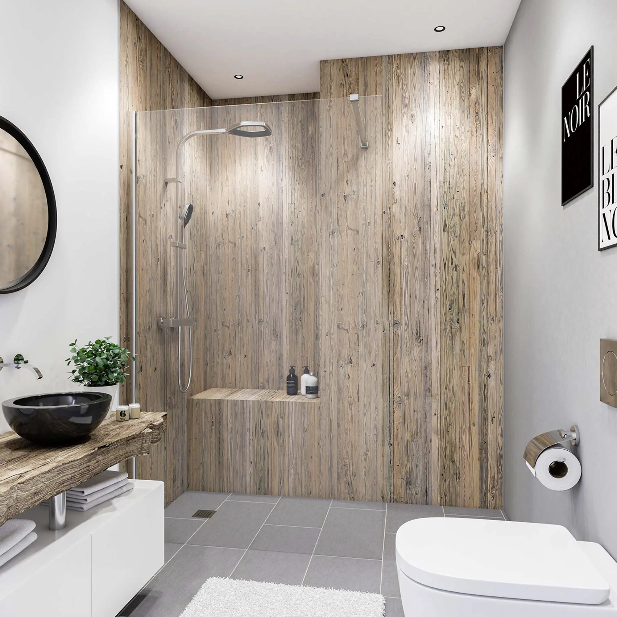 Breuer Duschrückwand Altholz Nordsee Dekor 150 x 255 x 0,3 cm Breuer Duschrückwand Altholz Nordsee Dekor 150 x 255 x 0,3 cm