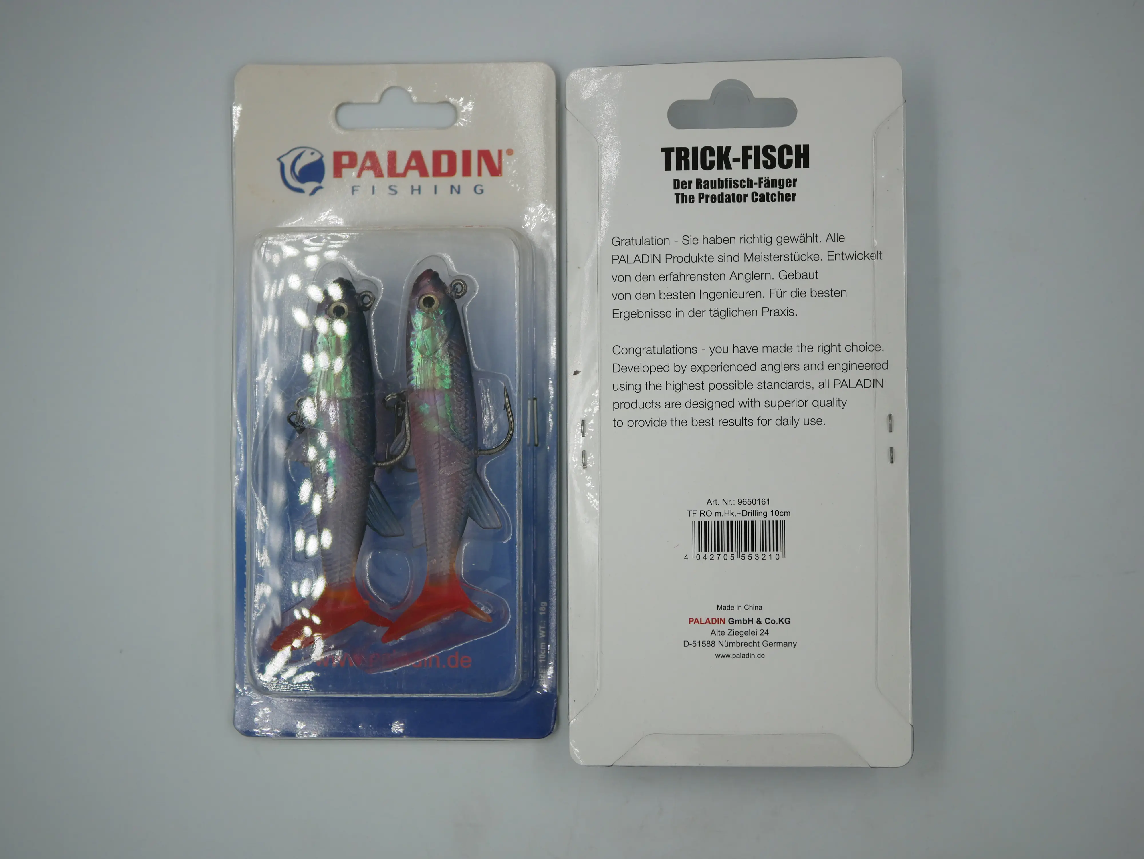 Paladin Kunstköder 10cm Rotauge 2 Stück