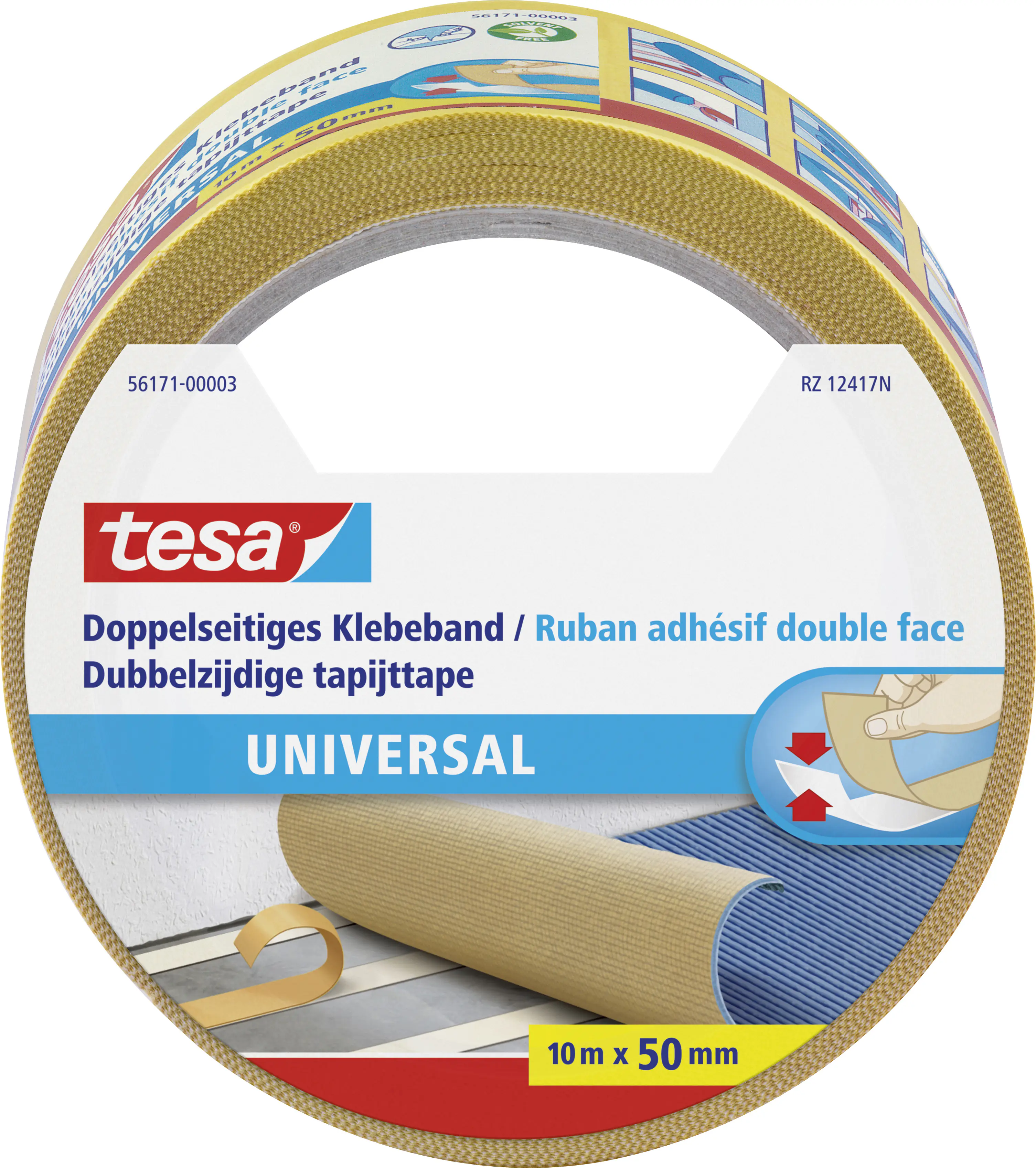 tesa doppelseitiges Klebeband Universal 10 m x 50 mm tesa doppelseitiges Klebeband Universal 10 m x 50 mm