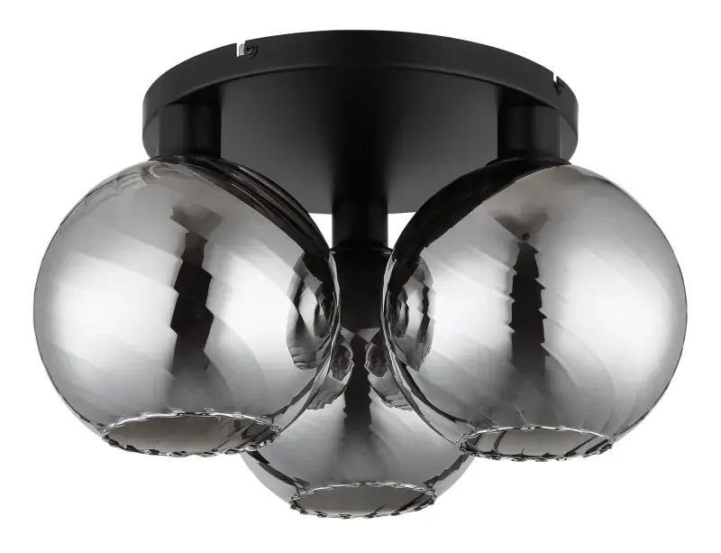 Globo Deckenleuchte Ulf 46 x 25 cm (Ø x H) schwarz matt