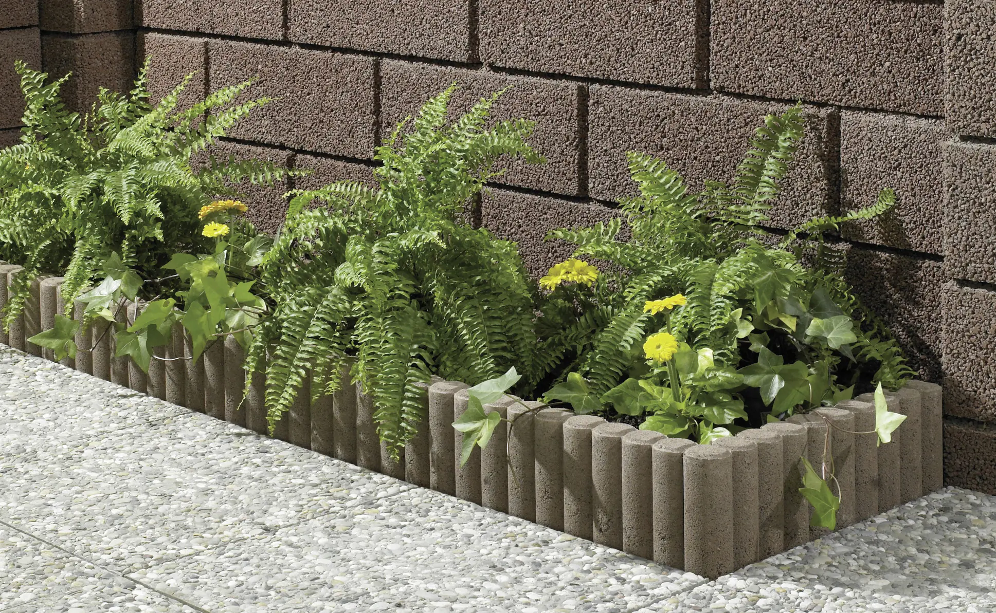 Kann Palisade 10er-Element 25 x 50 x 6 cm braun Kann Palisade 10er-Element 25 x 50 x 6 cm braun