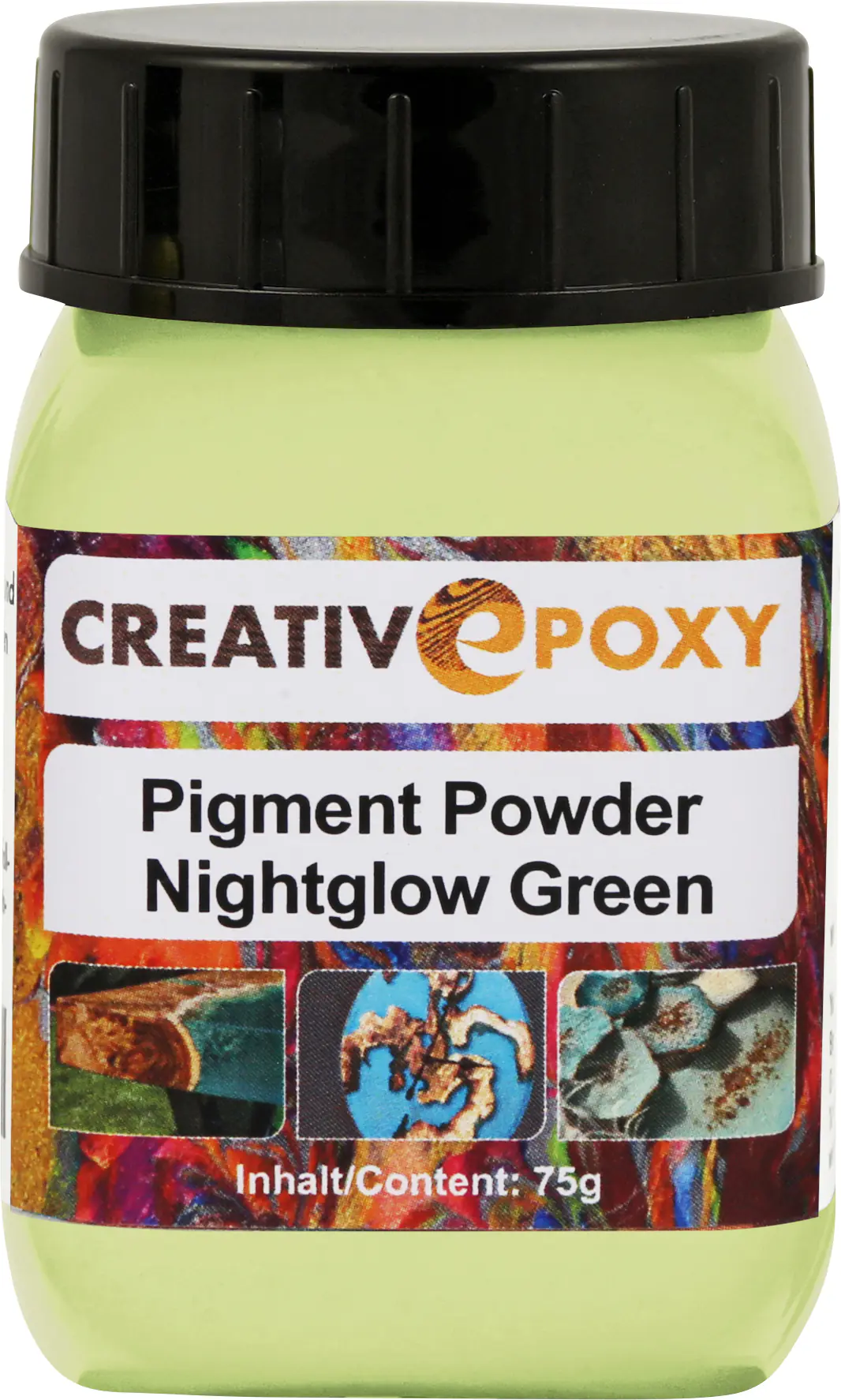Pigment Pulver Nightglow Green 75 g Fluoreszierend, nachtleuchtend