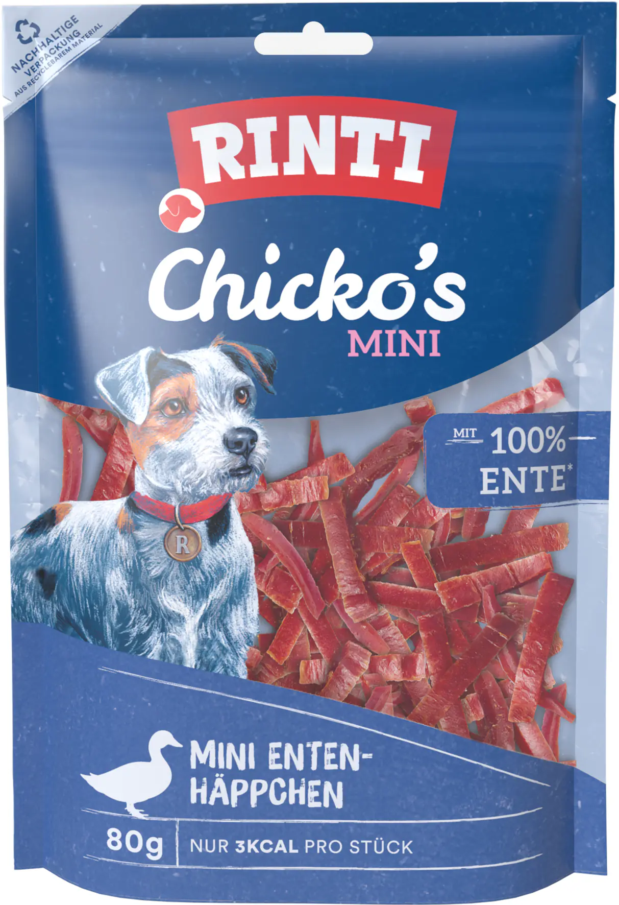 Rinti Chicko Mini Hundesnack Ente 80 g