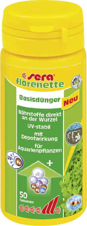Sera Dünger für Aquarienpflanzen florenette 50 Tabs