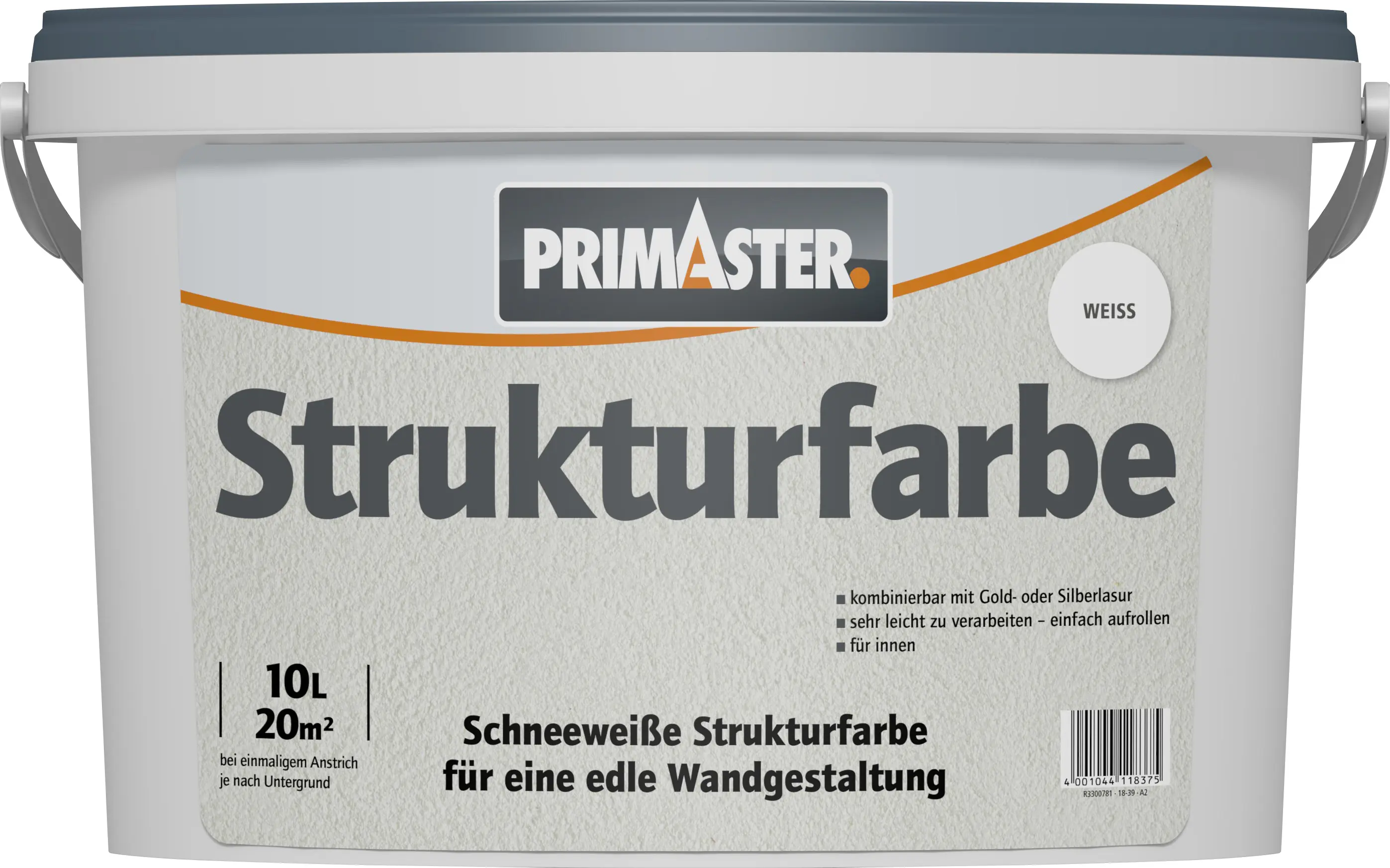 Primaster Strukturfarbe 10 L weiß Primaster Strukturfarbe 10 L weiß