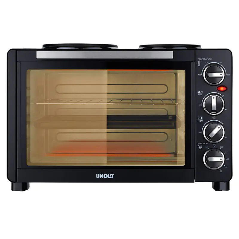 Unold Kleinküche Minibackofen All In One 30 L Backraum, 2 Kochplatten Unold Kleinküche Minibackofen All In One 30 L Backraum, 2 Kochplatten