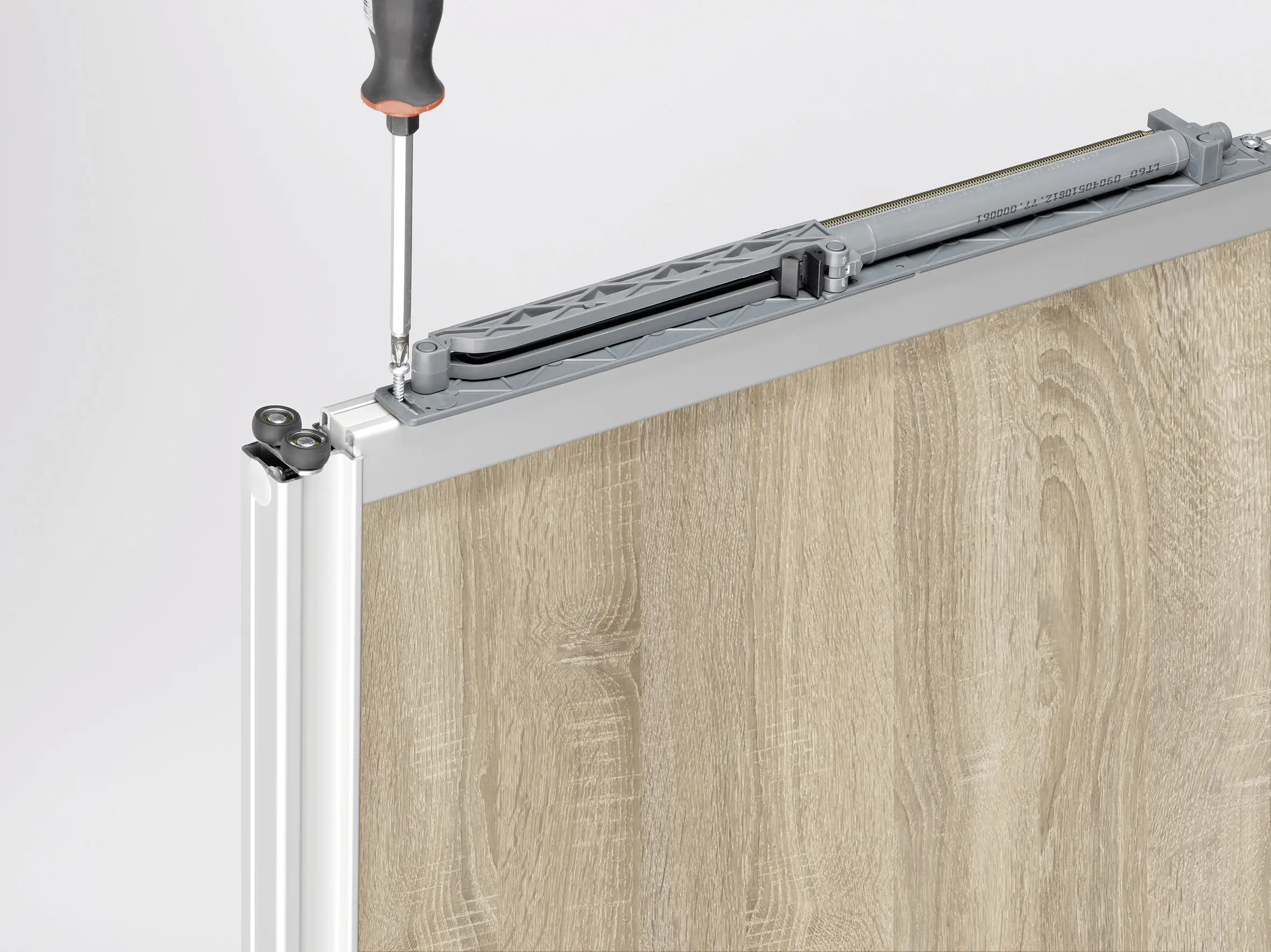 Selbsteinzug-Bausatz Rapid Kunststoff grau