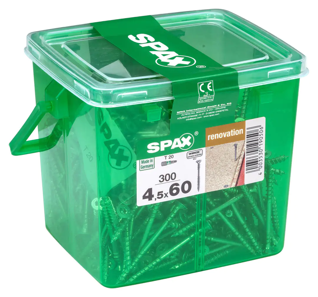 Spax Verlegeschrauben 4.5 x 60 mm TX 20 - 300 Stk.