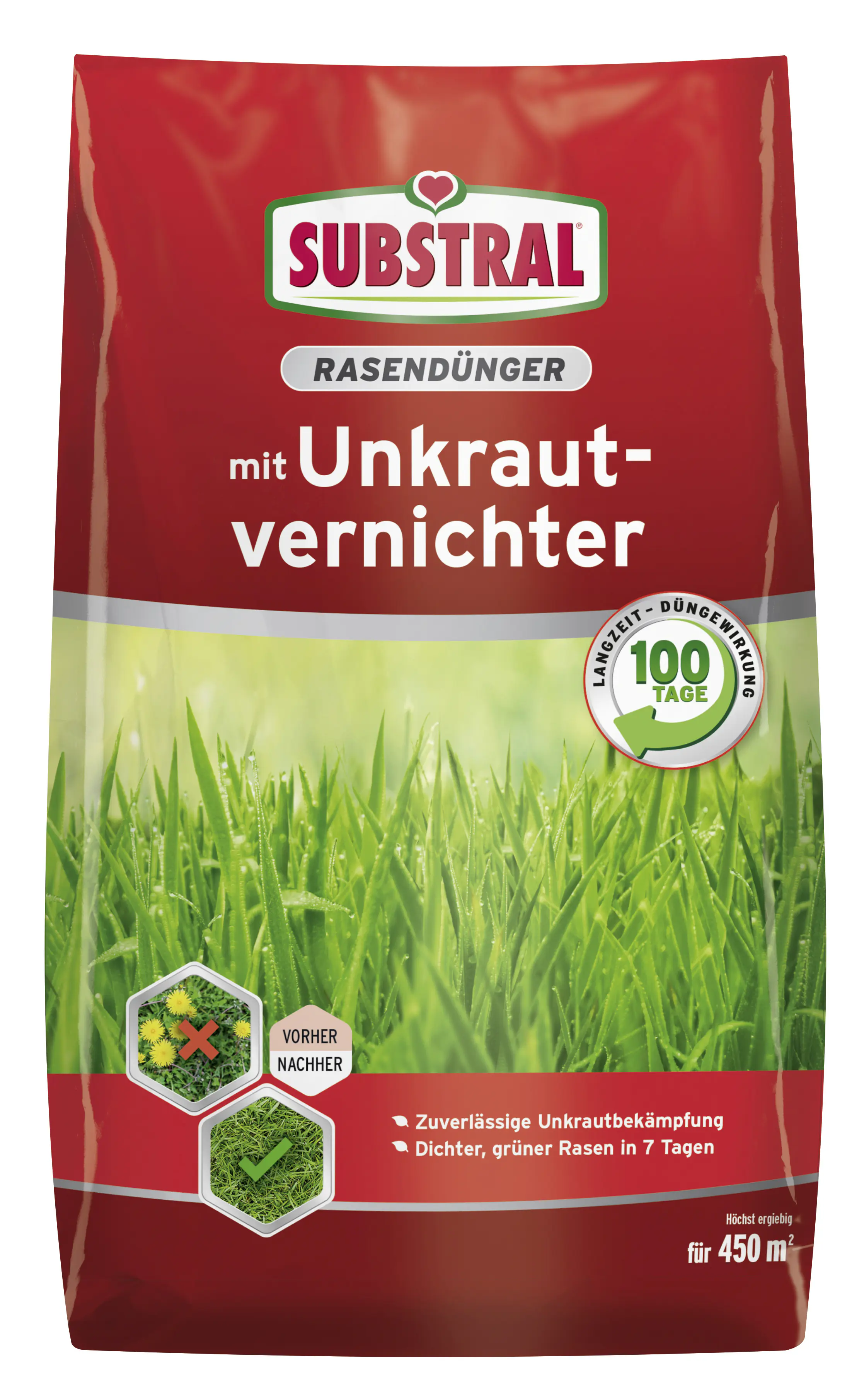 Substral Rasendünger mit Unkrautvernichter für 450 m² 9 kg