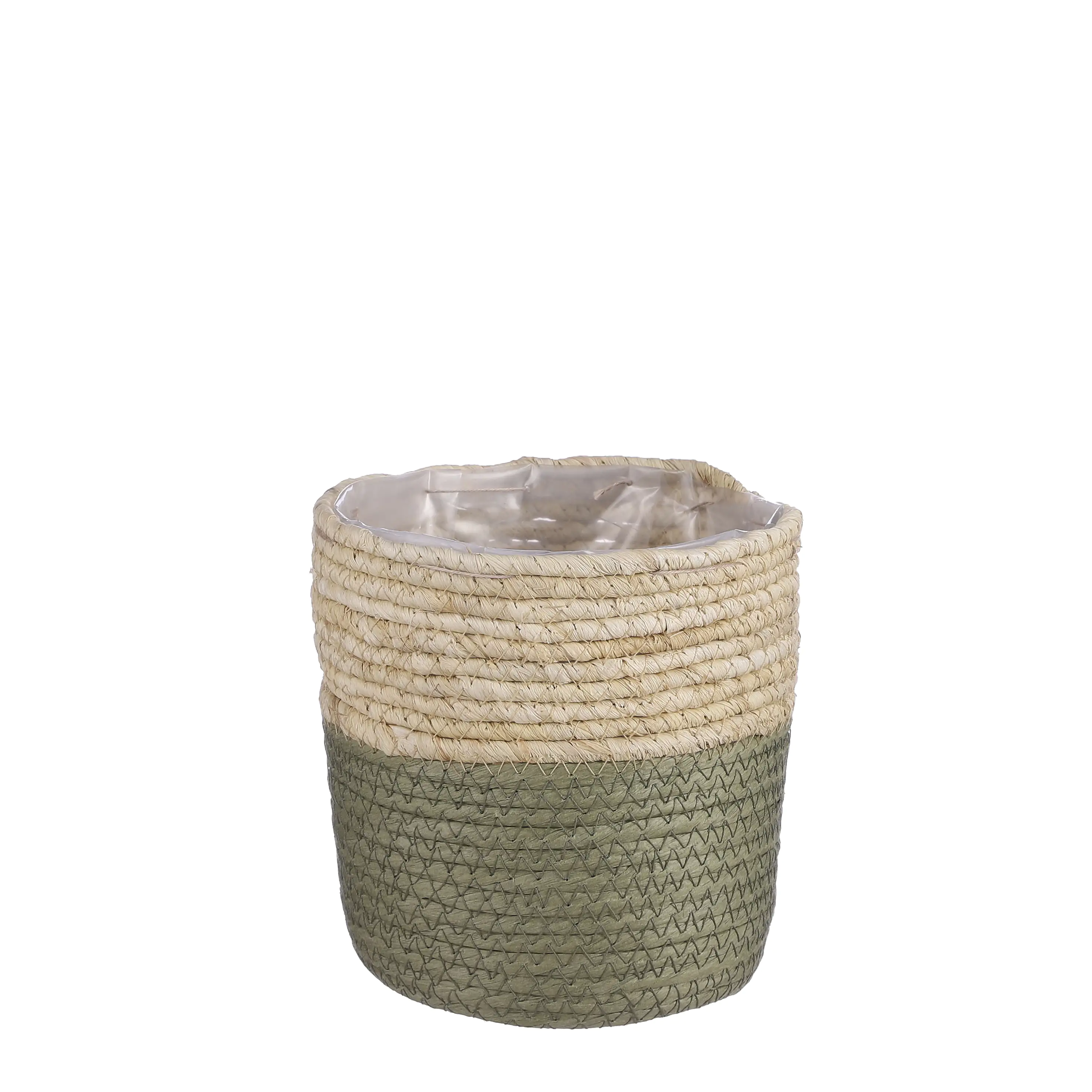 8718861912494 Mica Aufbewahrungskorb Rachel rund grün 16 x 16 cm