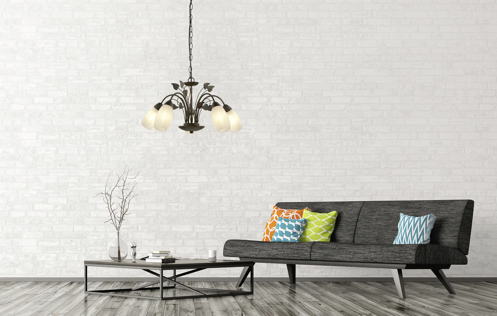 Globo Hängeleuchte Venezia 50 x 150 cm Ø x H rost