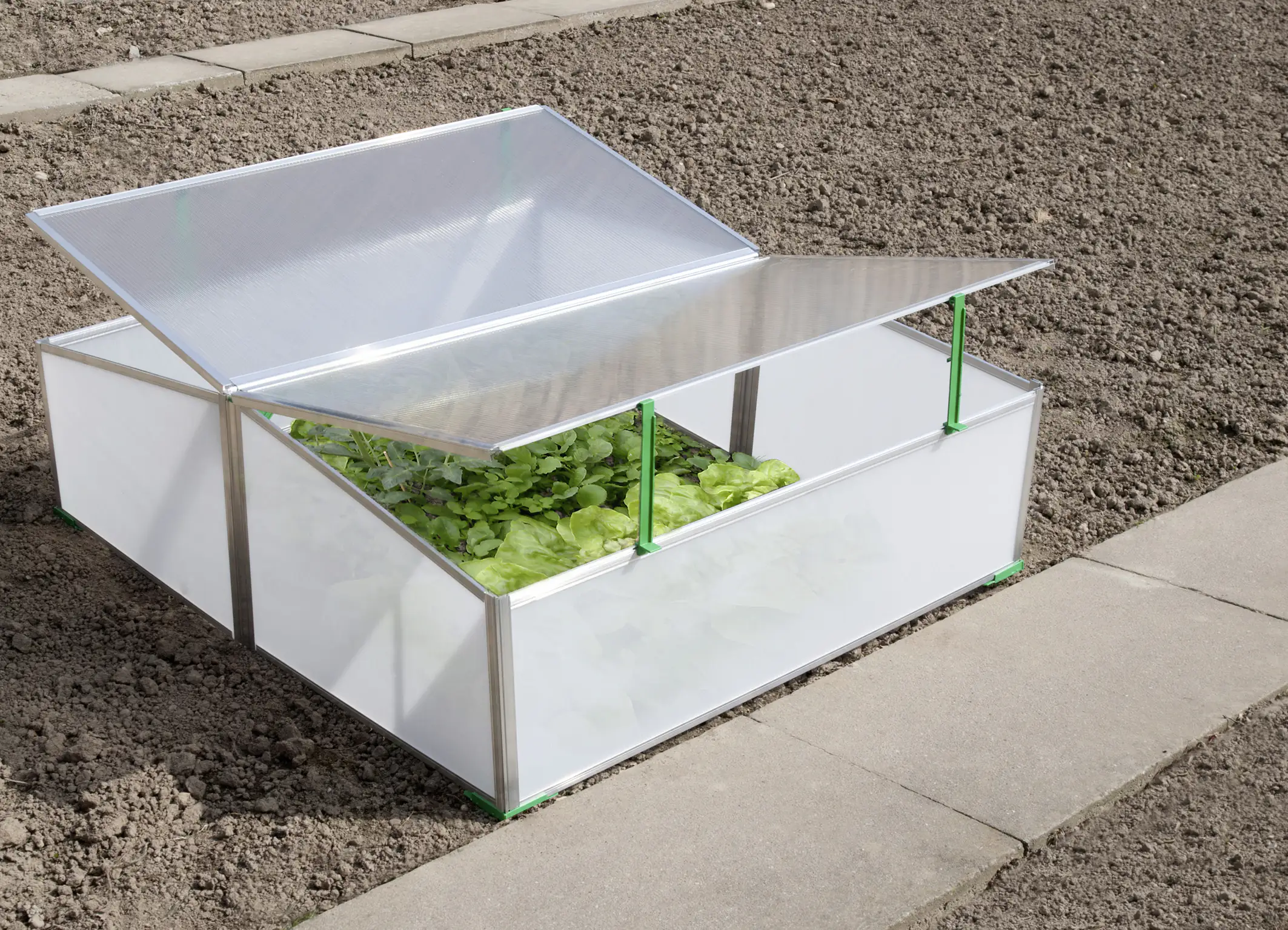 Gutta Frühbeet 2-fach 100x120x40x31 cm