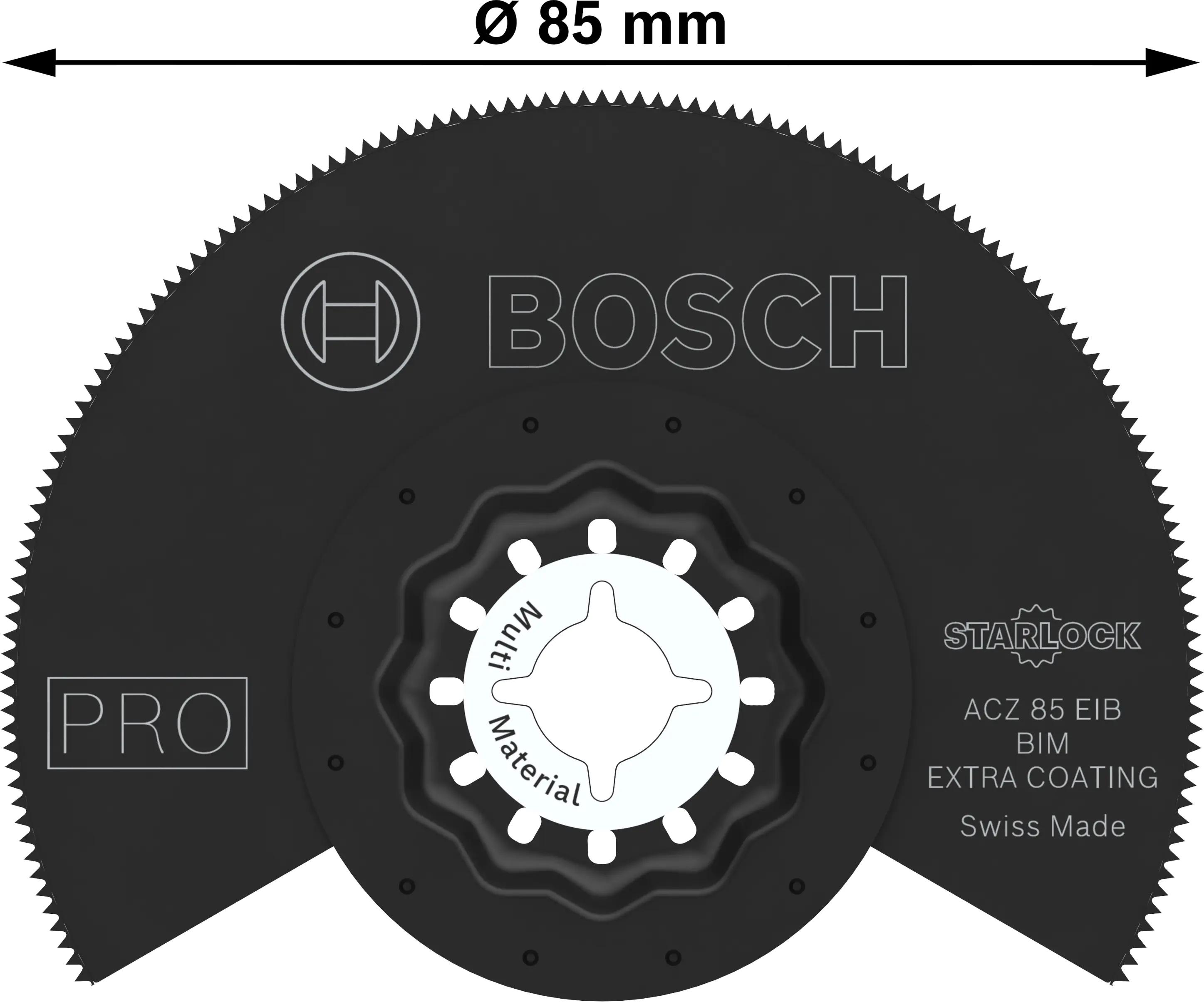 Bosch PRO Sägeblatt ACZ 85 EIB für Multifunktionswerkzeuge 85 mm Bosch PRO Sägeblatt ACZ 85 EIB für Multifunktionswerkzeuge 85 mm