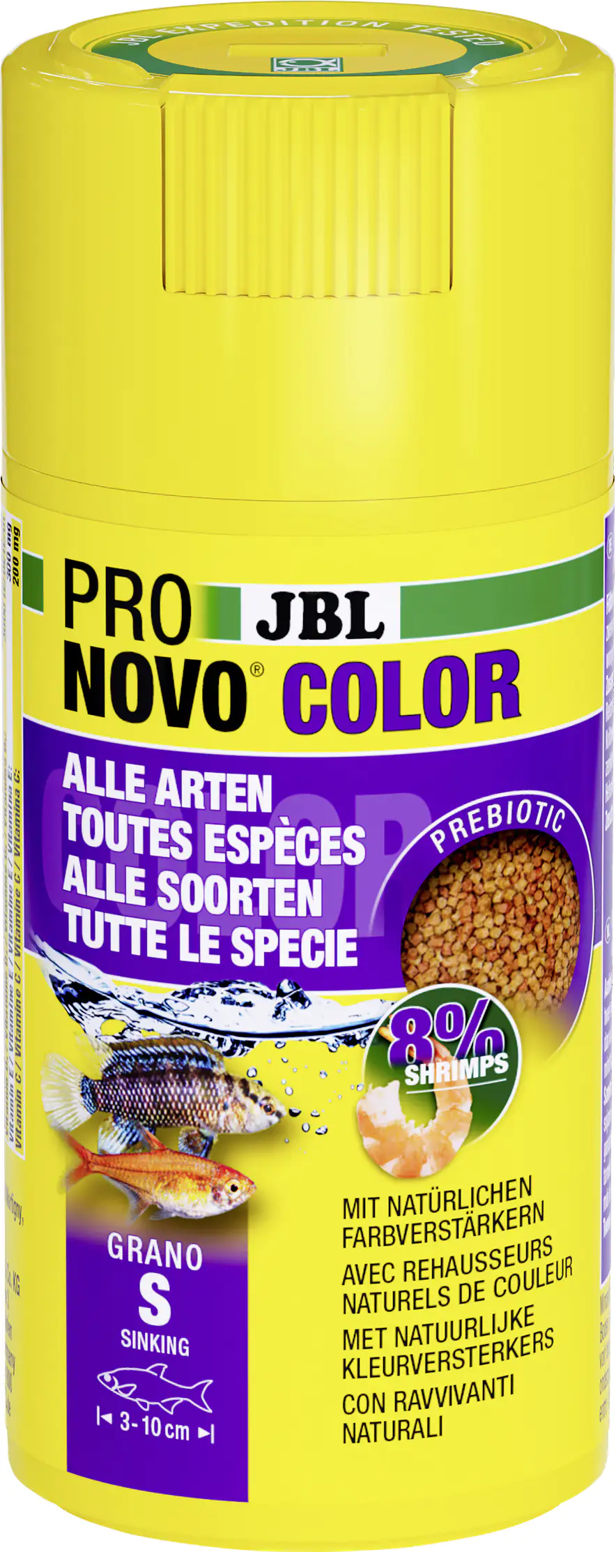 JBL Fischfutter Pronovo Color Grano S Fischfuttergranulat 100 ml JBL Fischfutter Pronovo Color Grano S Fischfuttergranulat 100 ml