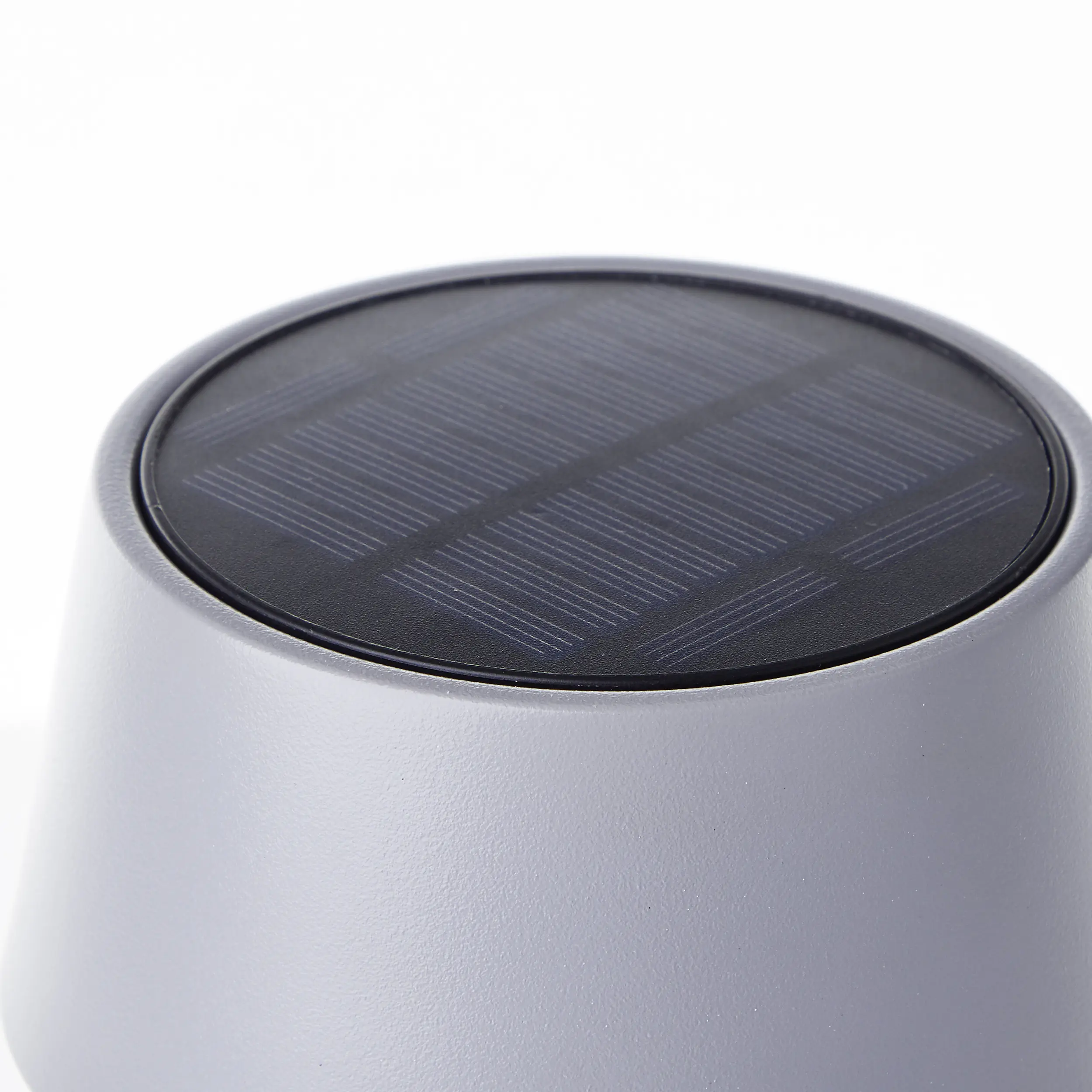 Brilliant Solartischleuchte Picco mit USB-Anschluss 4W grau