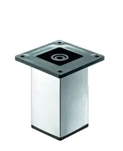 Hettich Möbelfuß Arytano Edelstahl-Optik Ø 50 x 100 mm