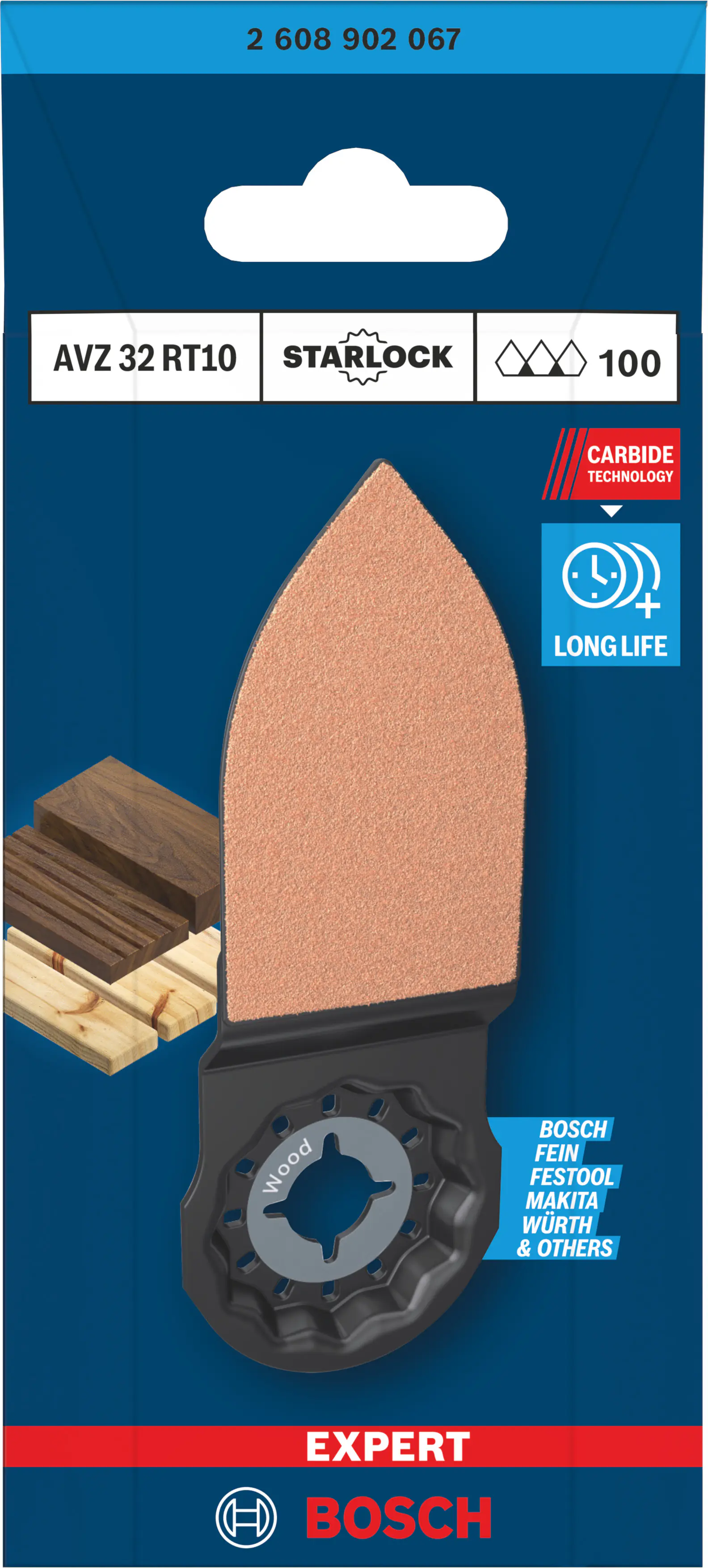Bosch Expert Schleiffinger Starlock AVZ 32 RT10 32 x 53 mm
