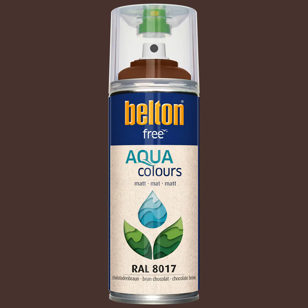 belton free Lackspray AQUAcolours 400 ml schokobraun matt