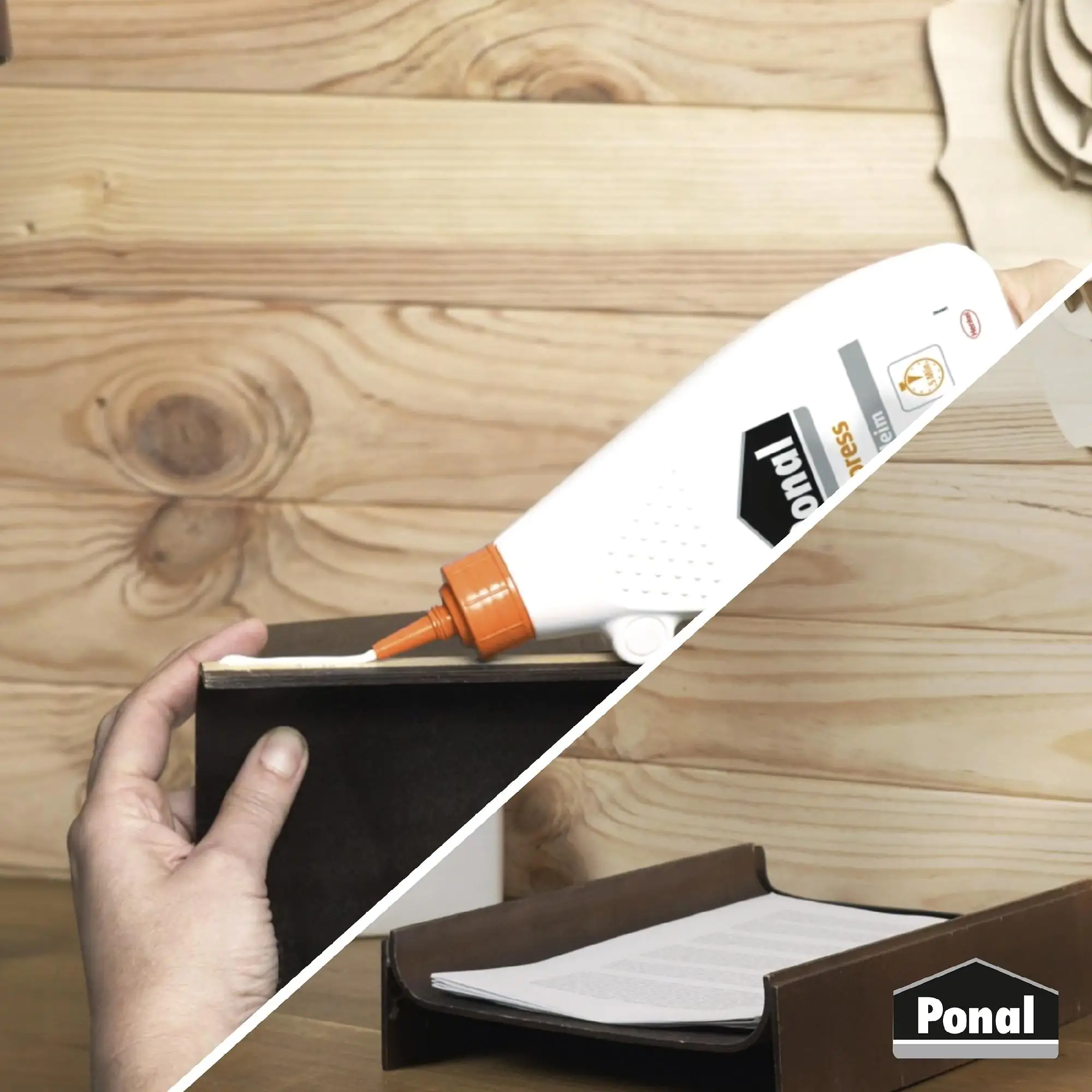 Ponal Holzleim Express 120 g Flasche, transparent