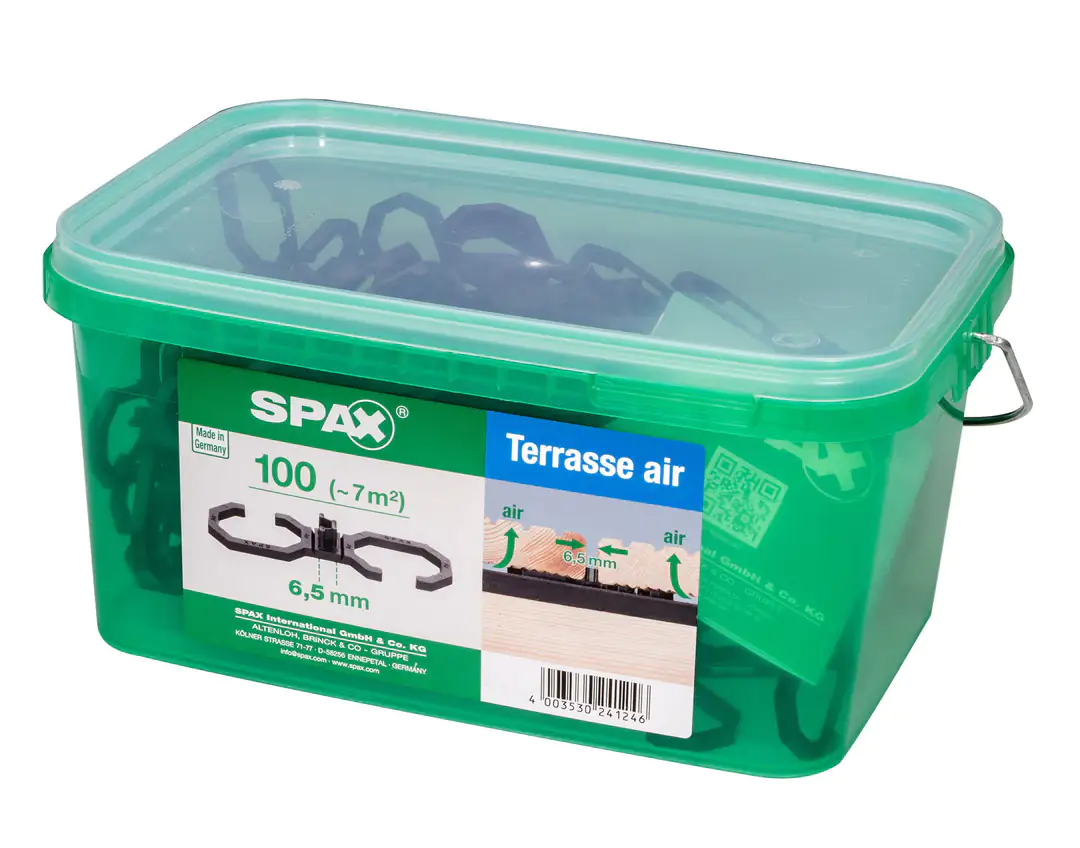 Spax Air-Belüftung 9 x 2,8 x 0,4 cm 100 Stück 6,5 mm Fuge Spax Air-Belüftung 9 x 2,8 x 0,4 cm 100 Stück 6,5 mm Fuge