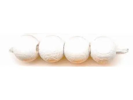 Glorex Holzperle weiß 12 mm