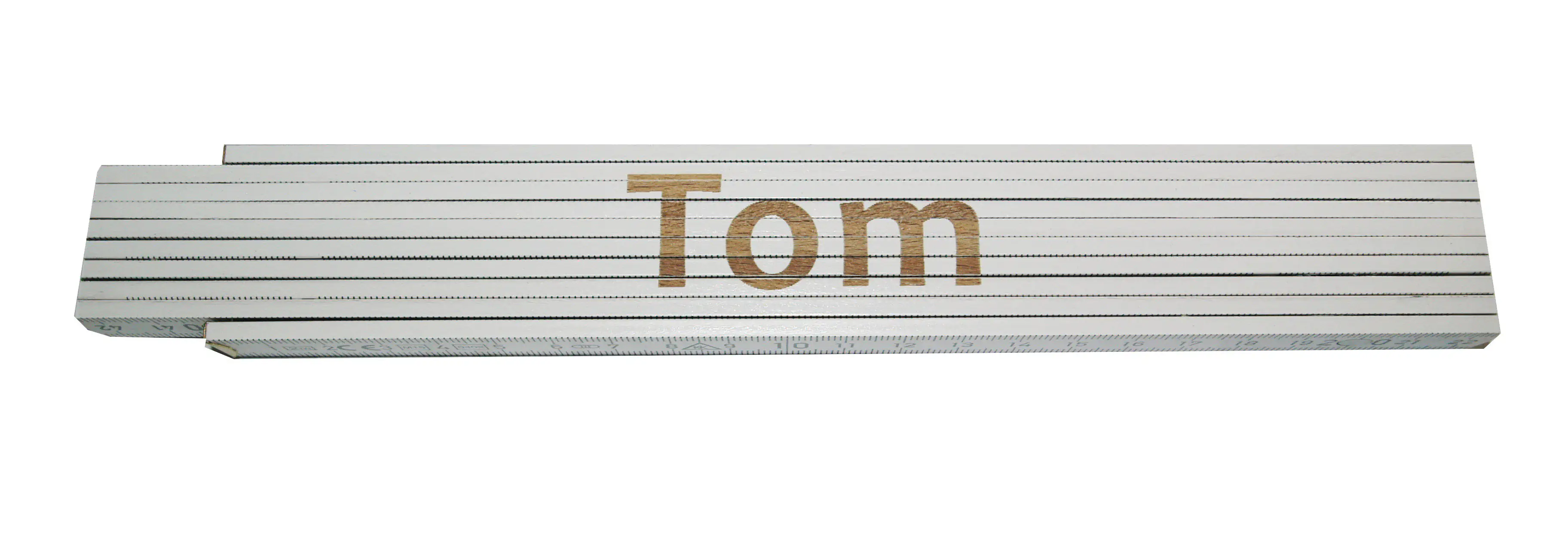 Zollstock Tom 2 m weiß