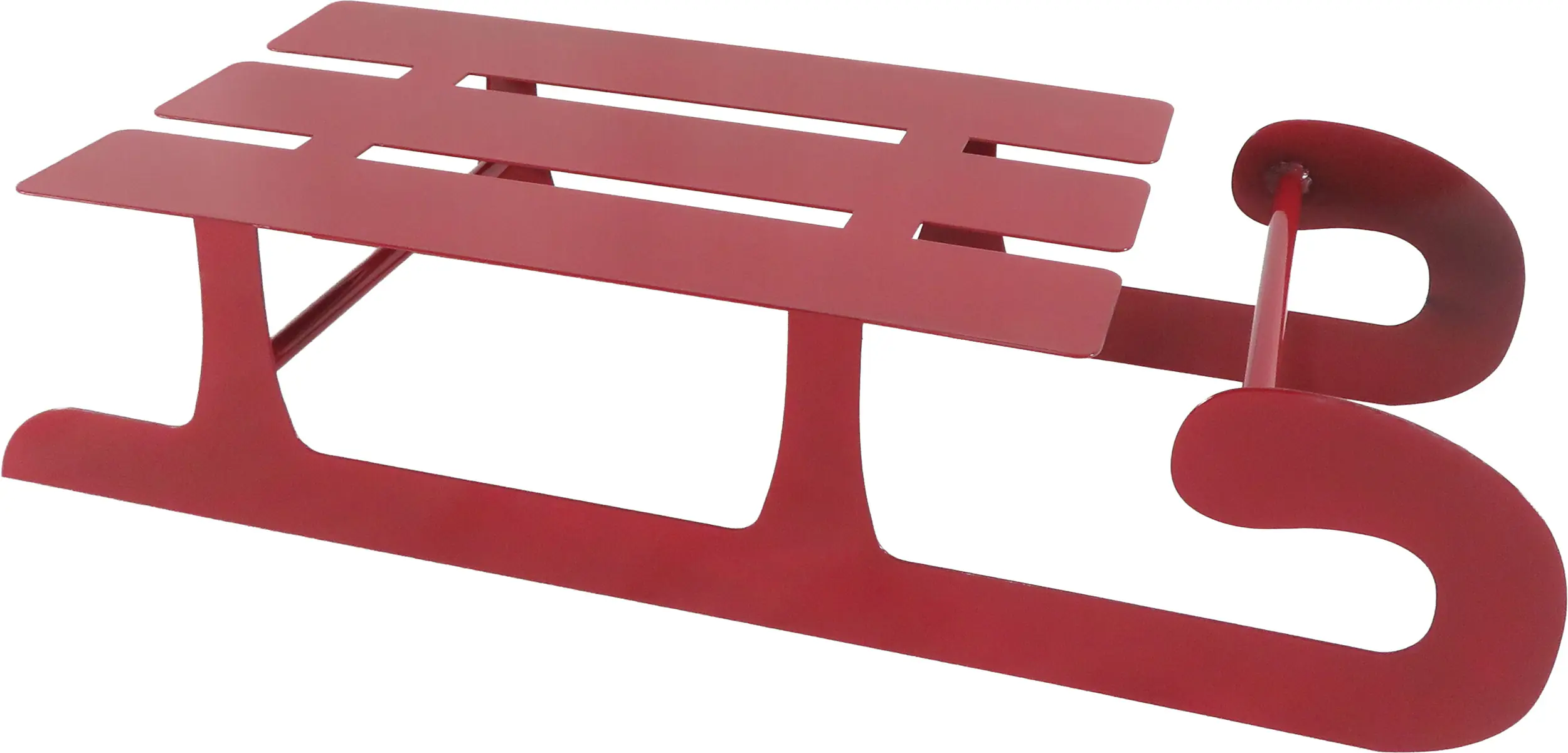 TrendLine Deko-Schlitten Metall 50 x 21 cm rot