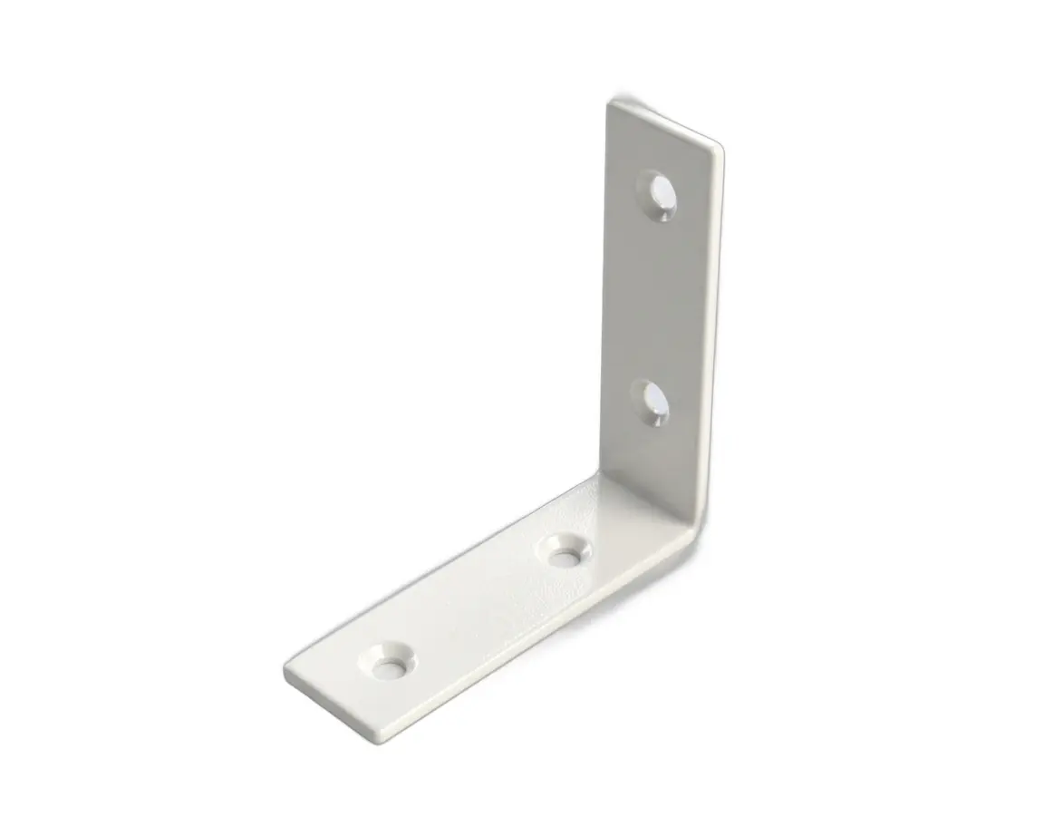 TrendLine Stuhlwinkel Stahl 60 x 60 mm weiß verzinkt