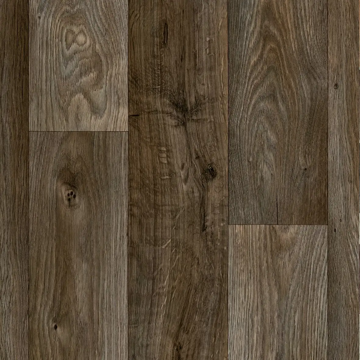 Bodenbelag Vinyl Cosy Holzoptik, dunkelbraun, 4 m breit