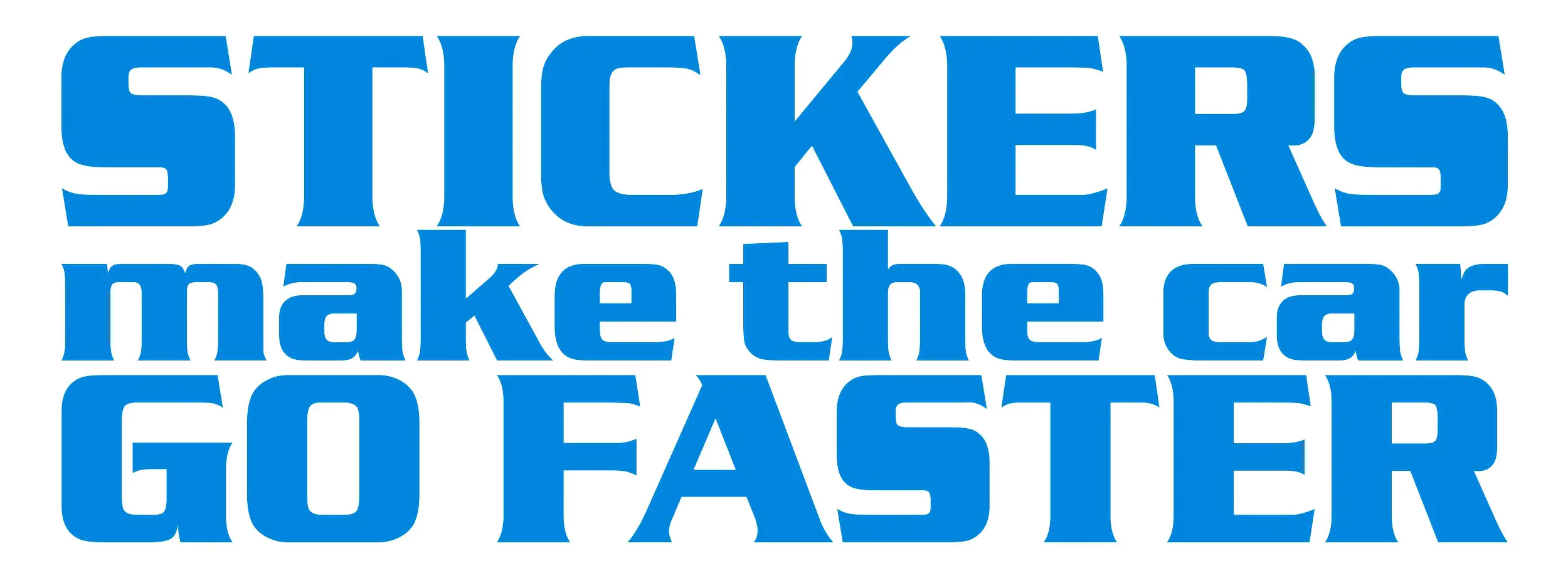 Hermann Schütz Aufkleber Schriftzug Stickers make the car go faster