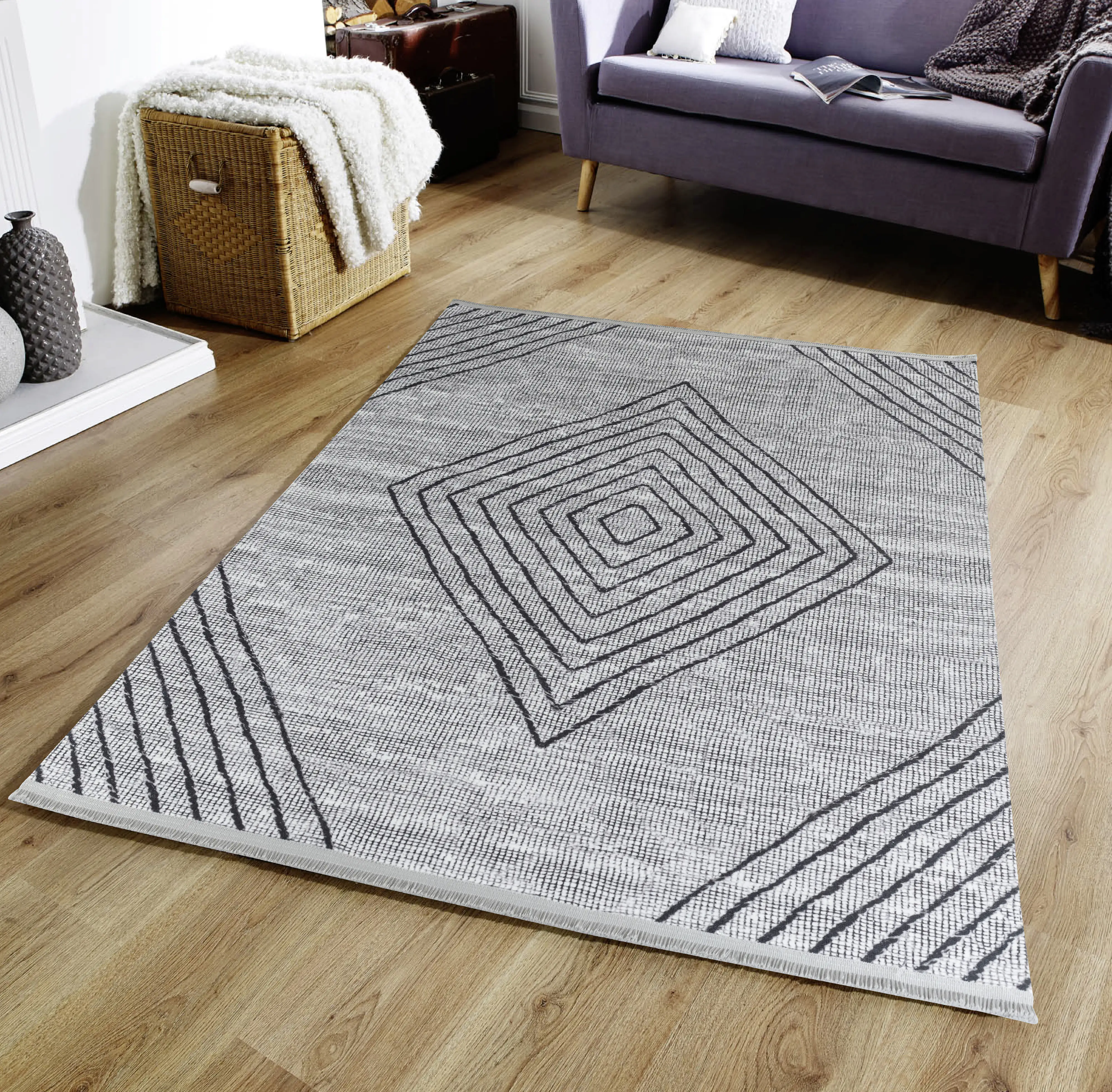 Teppich Efe - waschbar 1010 grey, 80 x 150 cm