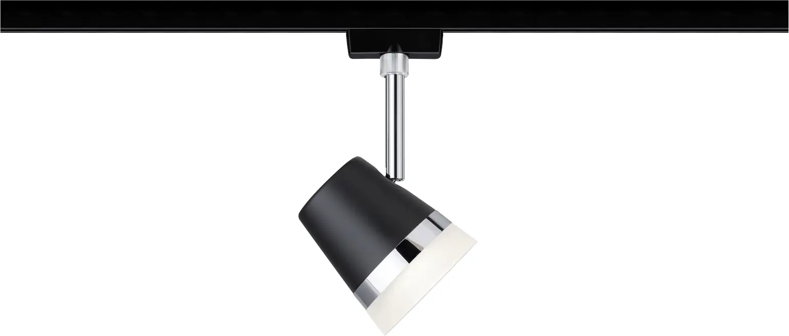 Paulmann URail Schienenspot Cone schwarz-matt 18 x 8,5 cm GU10 dimmbar