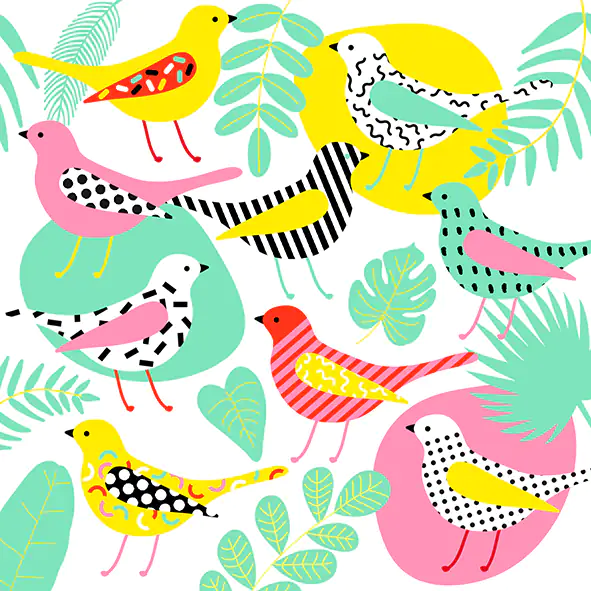 Braun & Company Servietten bunt 33 x 33 cm - 20er Pack