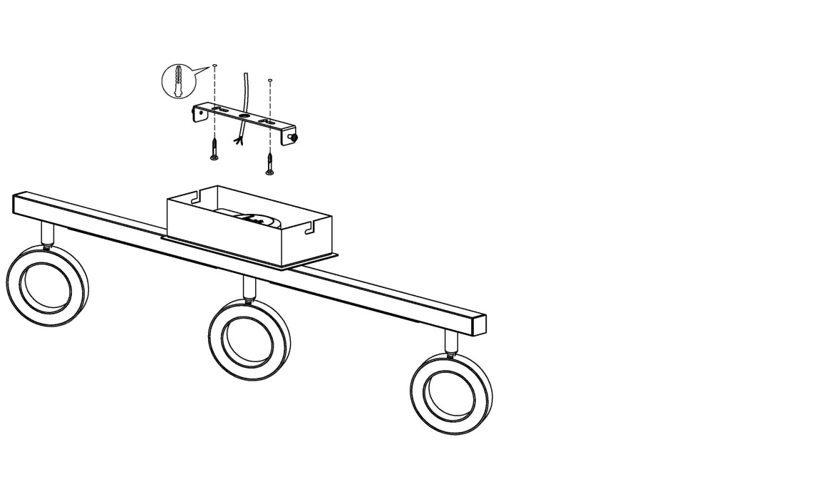 Eglo 3er LED Spot Cardillio 1 alu-chrom 69 x 8,5 cm warmweiß Eglo 3er LED Spot Cardillio 1 alu-chrom 69 x 8,5 cm warmweiß
