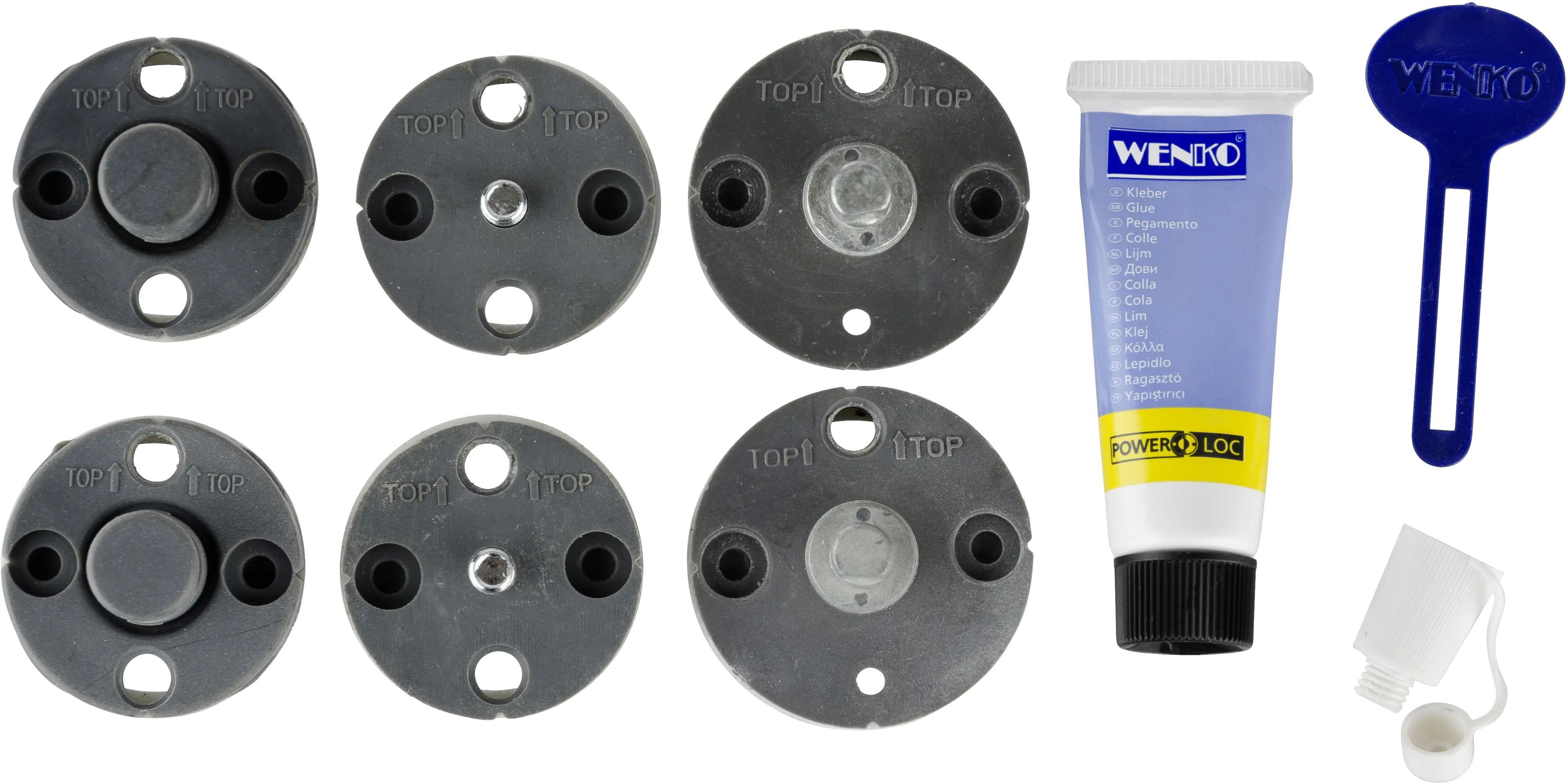 Wenko Power-Loc Ersatz-Set Inhalt: 8 teilig, belastbar bis 80 kg Wenko Power-Loc Ersatz-Set Inhalt: 8 teilig, belastbar bis 80 kg