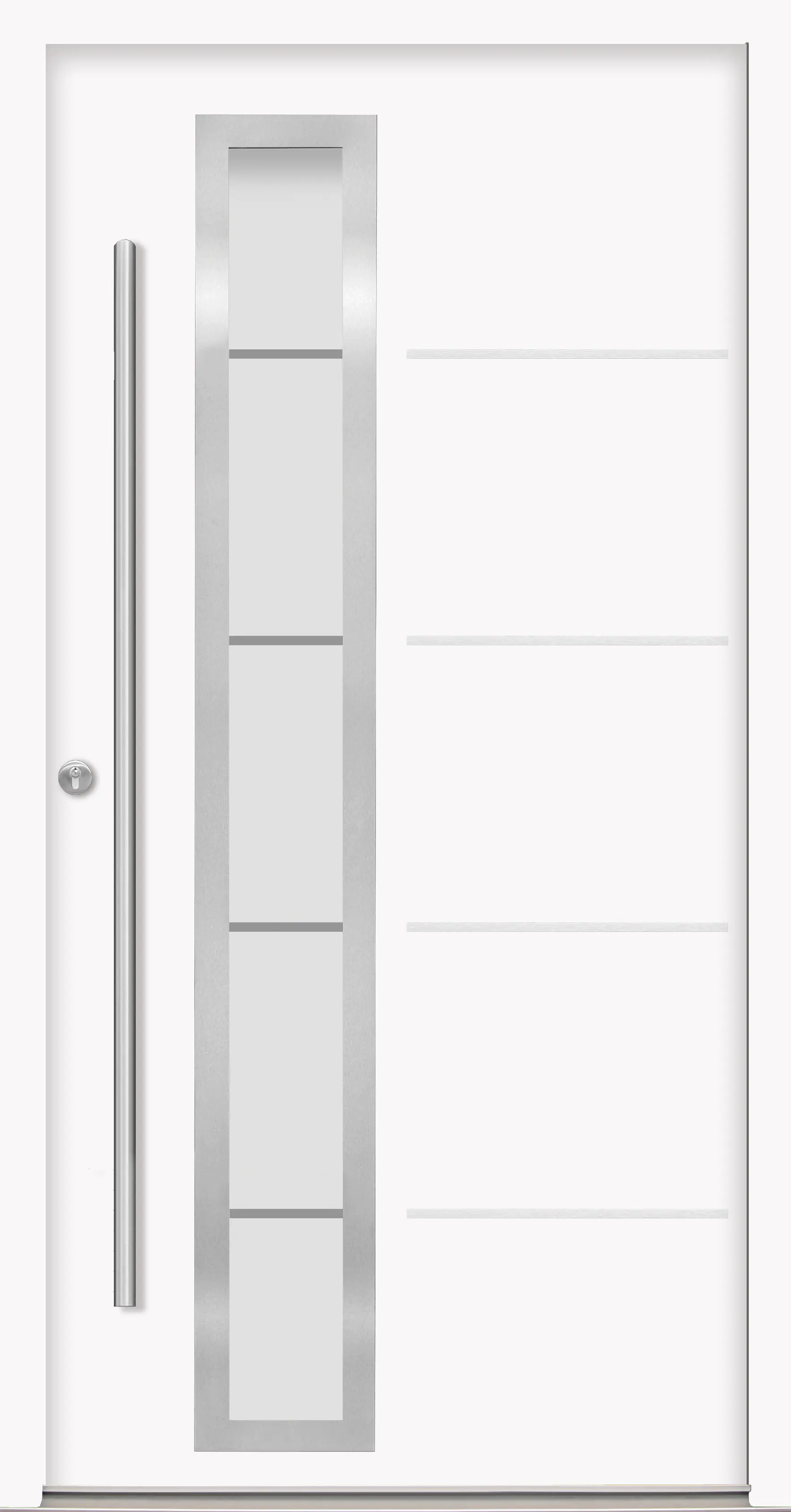 Splendoor Haustür Passivedoor Premium B06 Weiß DIN Links 100 x 210 cm