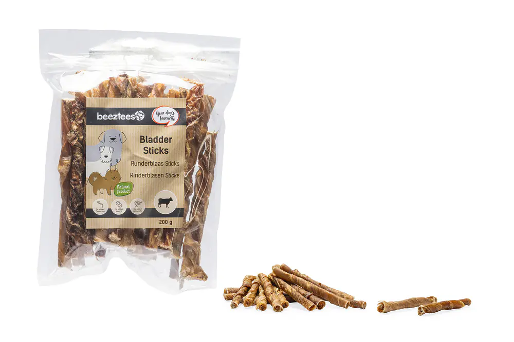 Beeztees Hundeleckerli Sticks 200 g Rinderblasen