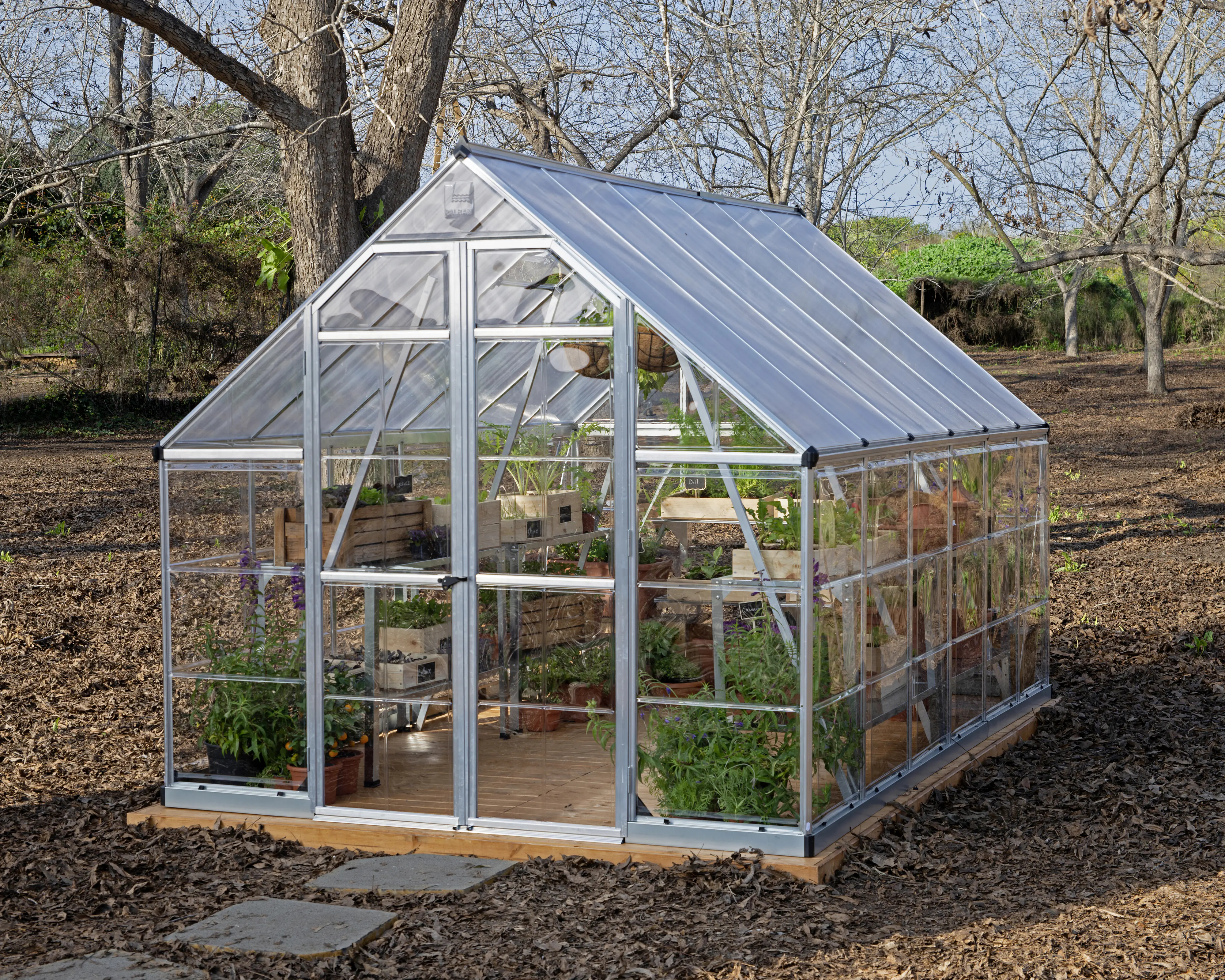 Canopia Gewächshaus Balance Alu silber 367 x 244 cm