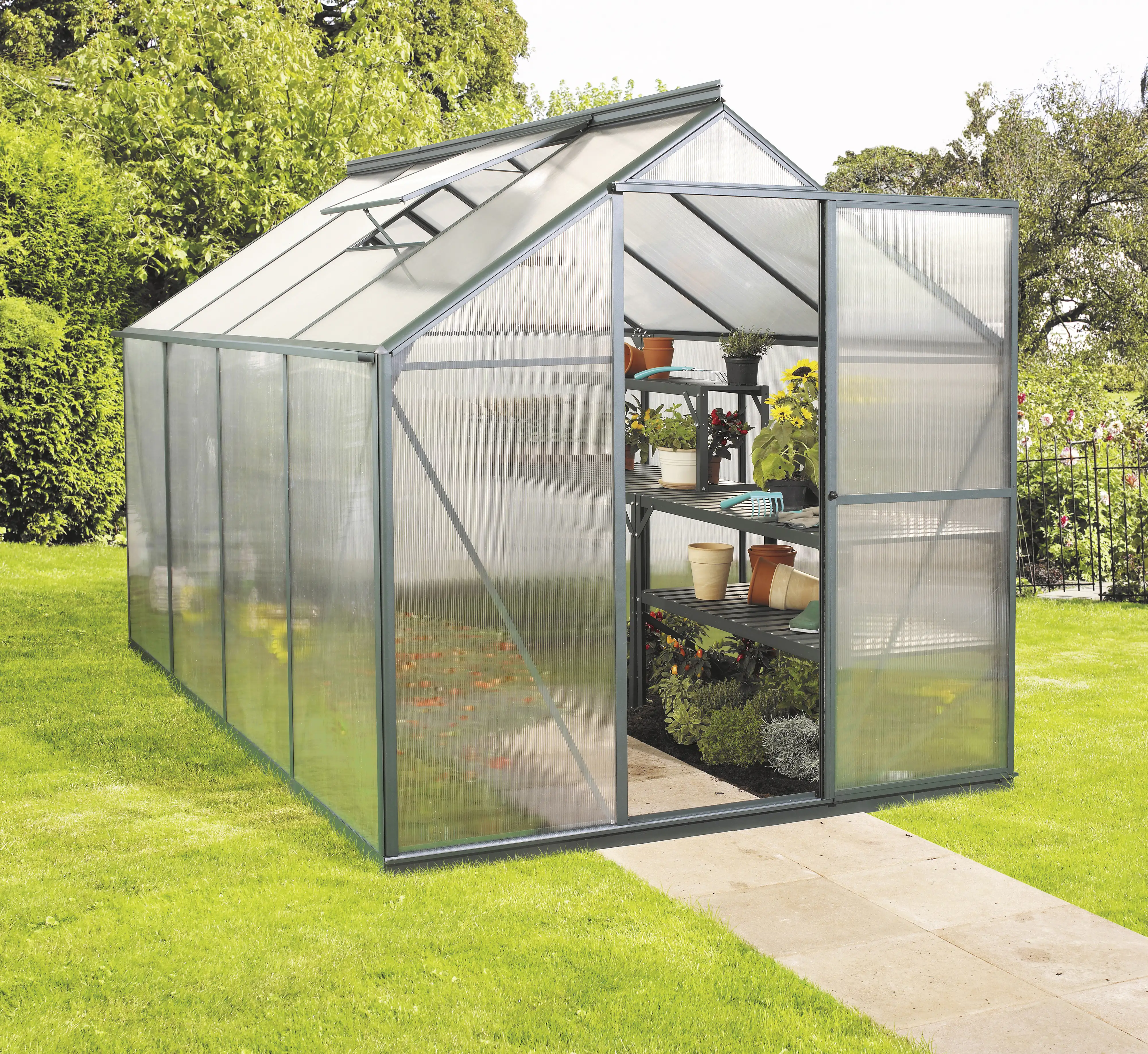 Vitavia Gewächshaus Eos 6000 190 x 302 cm 6 mm Hohlkammerplatten