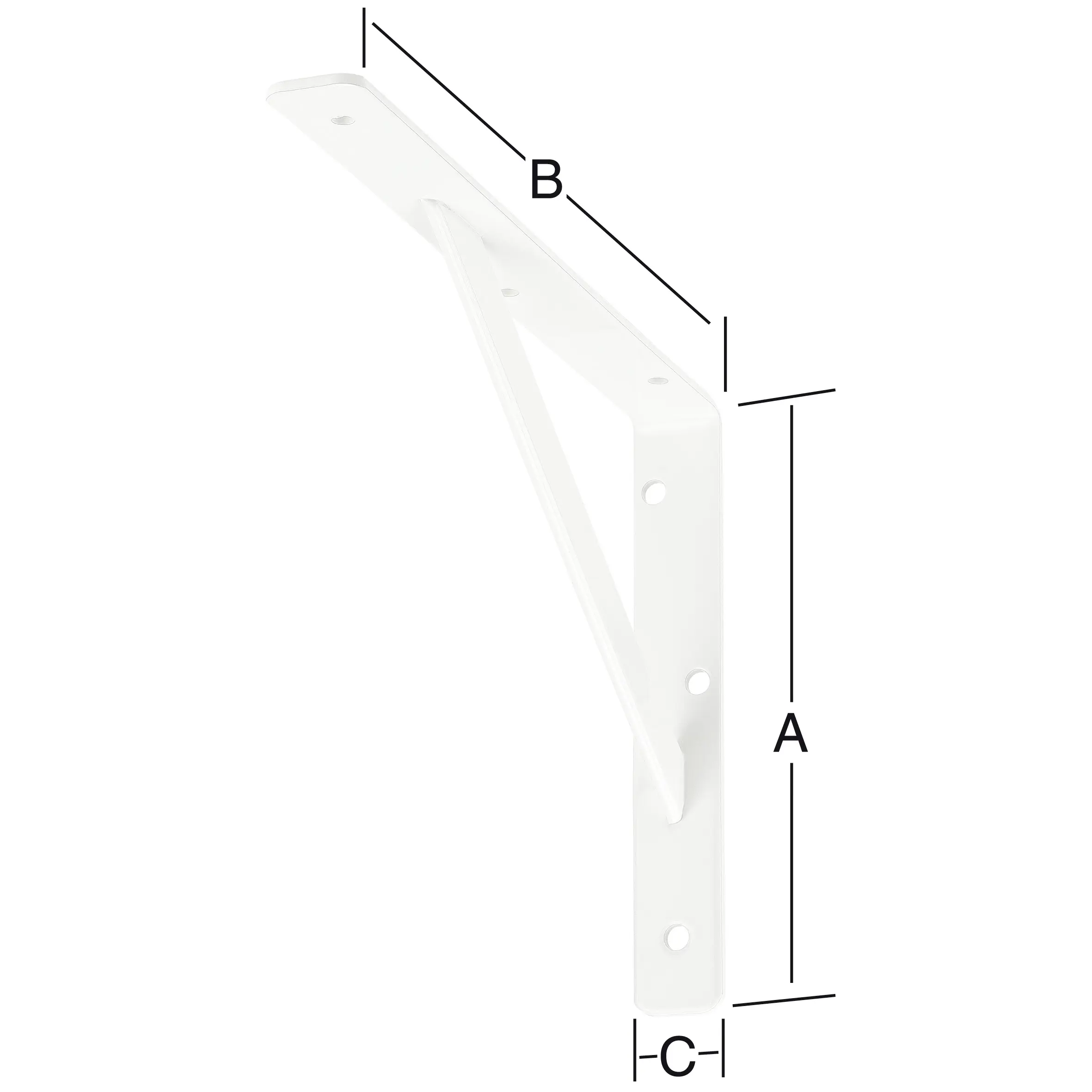 Vormann Stegkonsolen weiß 50 x 33 cm